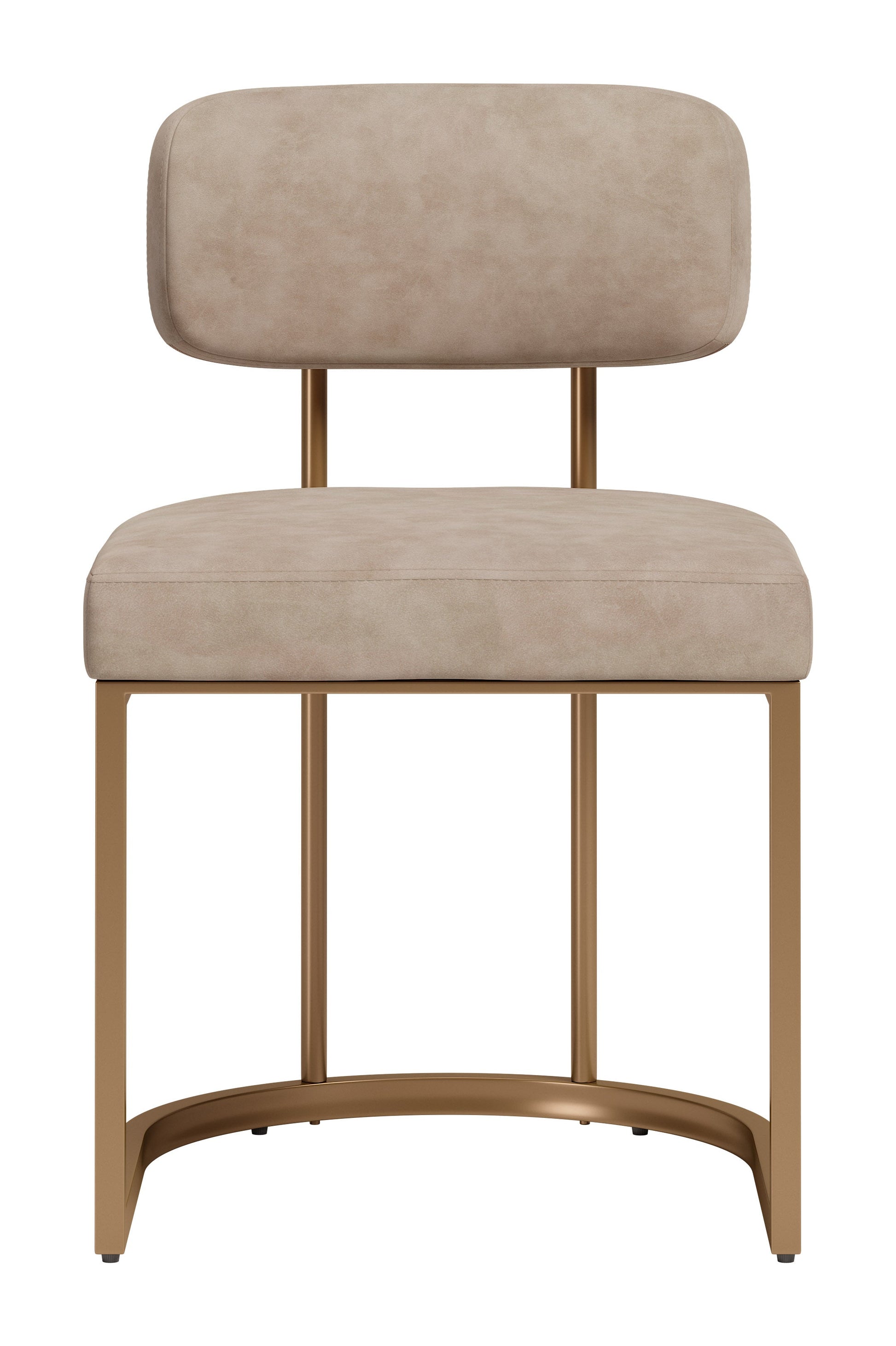 Velar Beige & Bronze Dining Chair (Set of 2) - Ornate Home