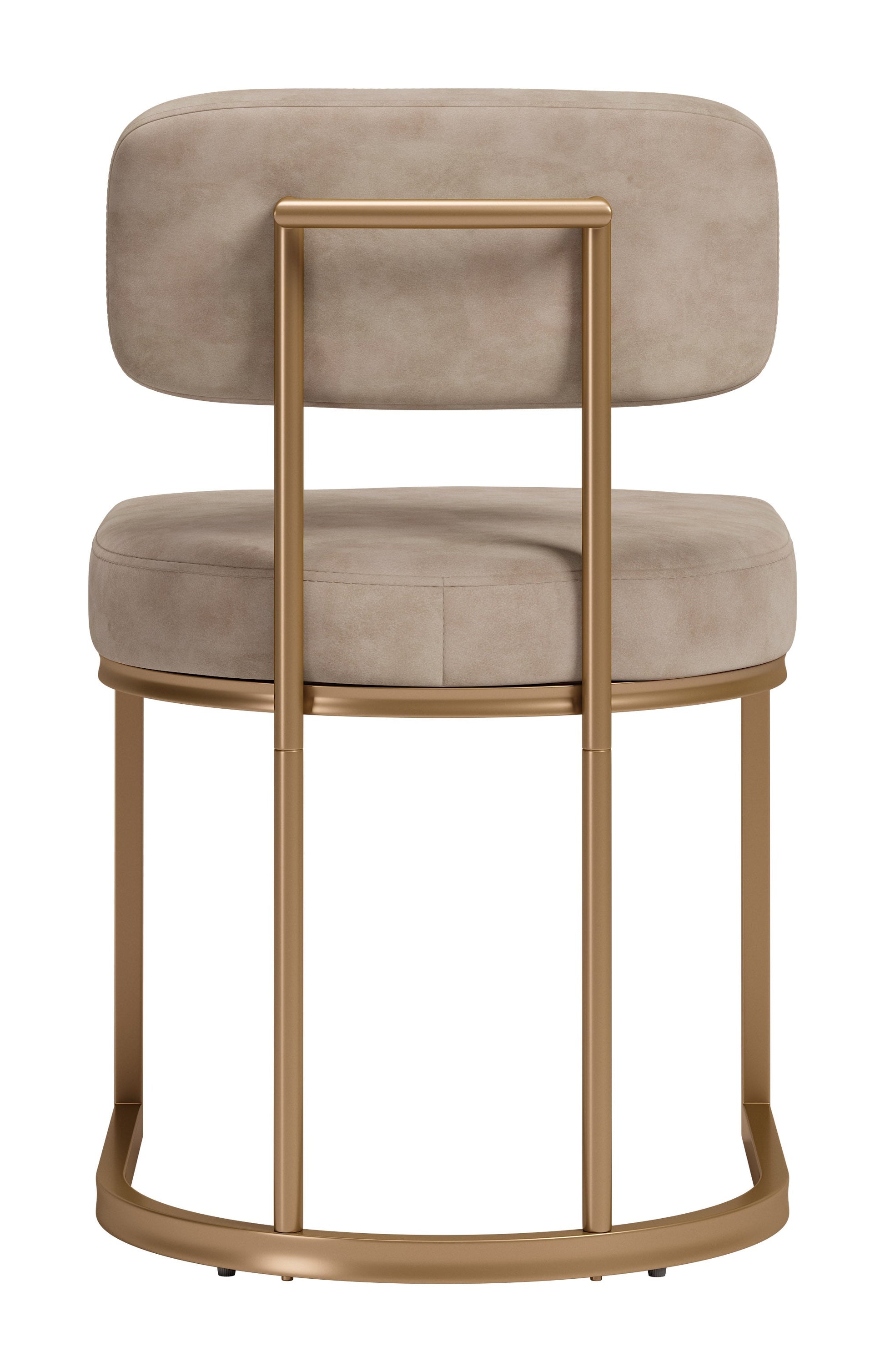 Velar Beige & Bronze Dining Chair (Set of 2) - Ornate Home