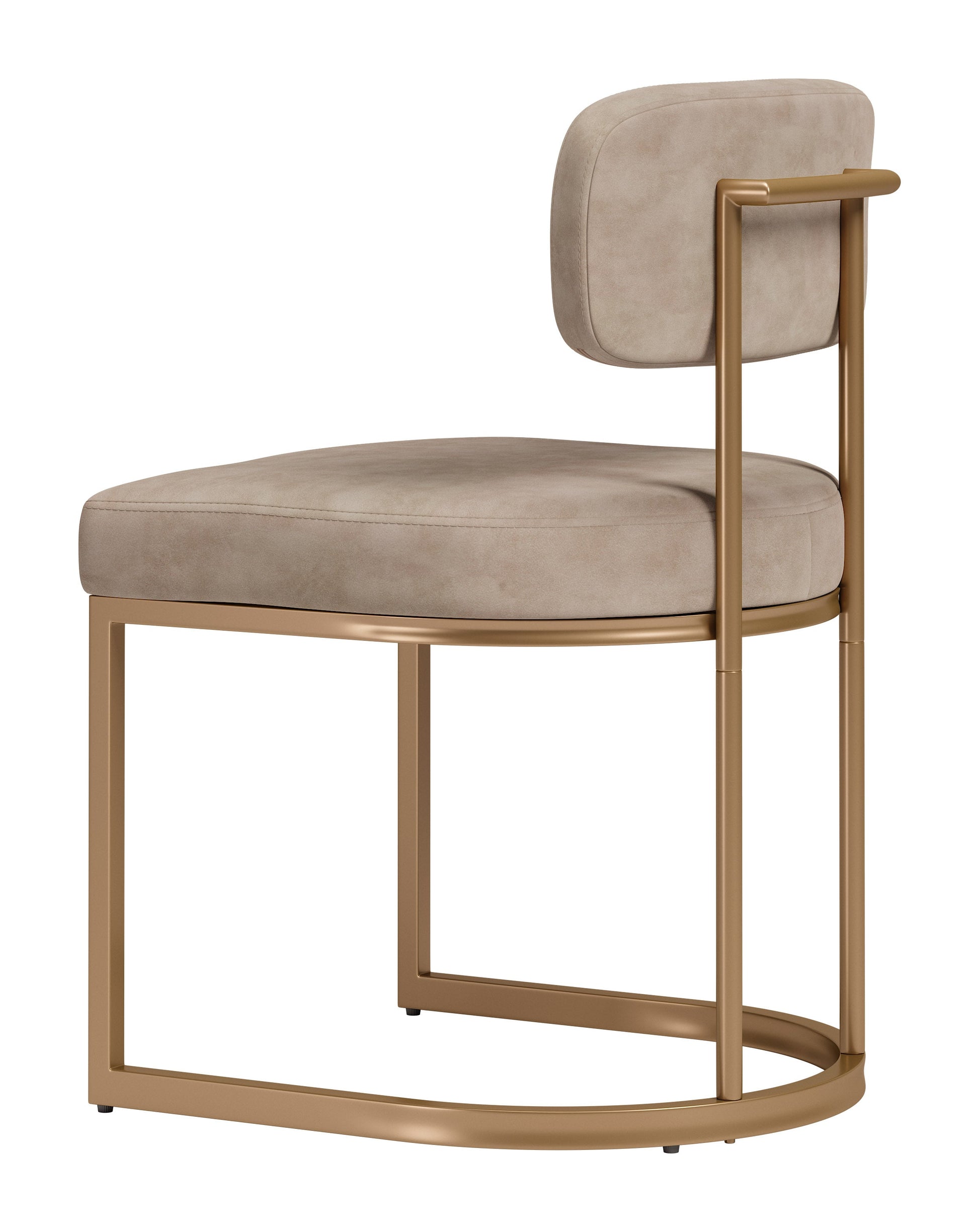 Velar Beige & Bronze Dining Chair (Set of 2) - Ornate Home