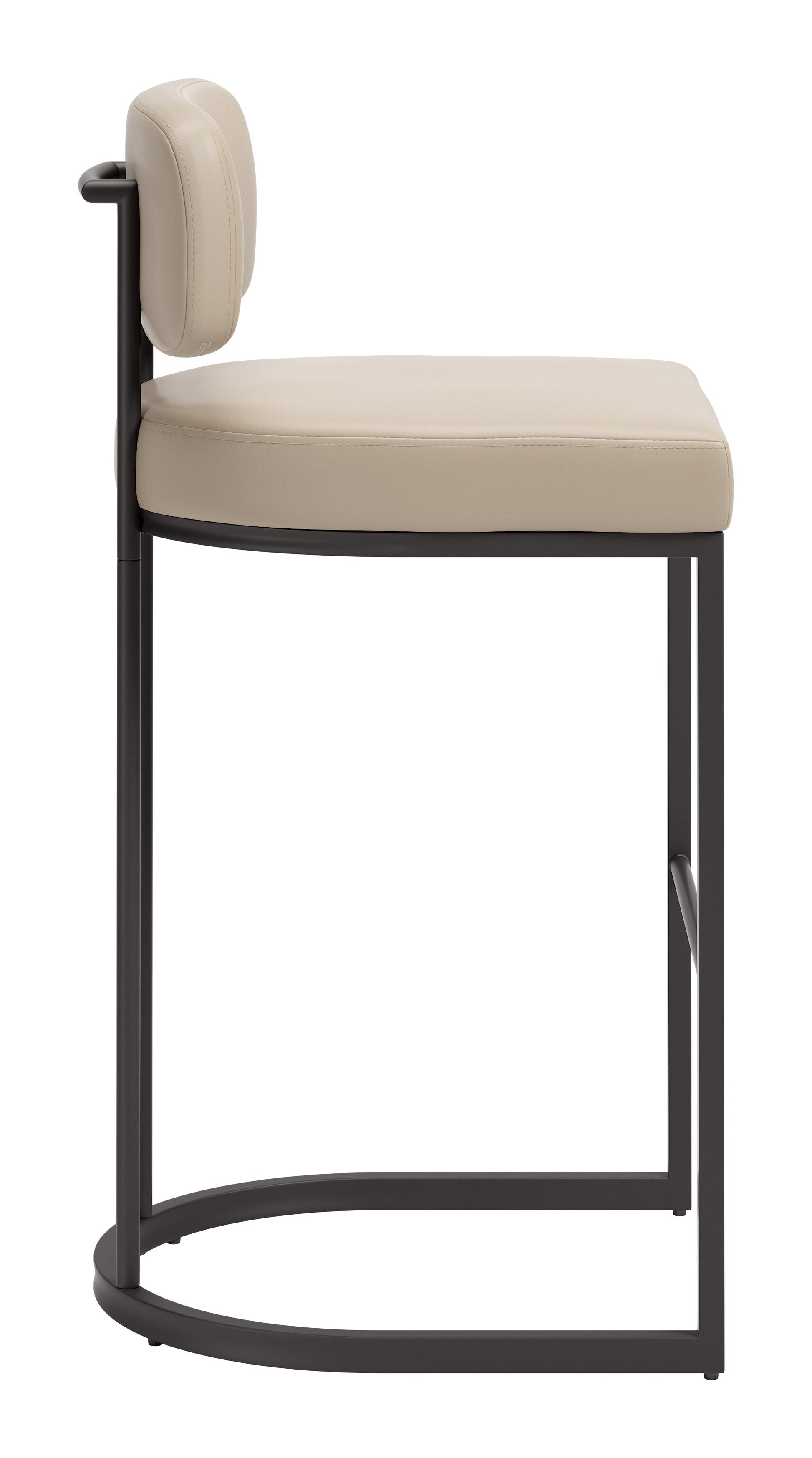 Velar Beige & Gray Barstool (Set of 2) - Ornate Home
