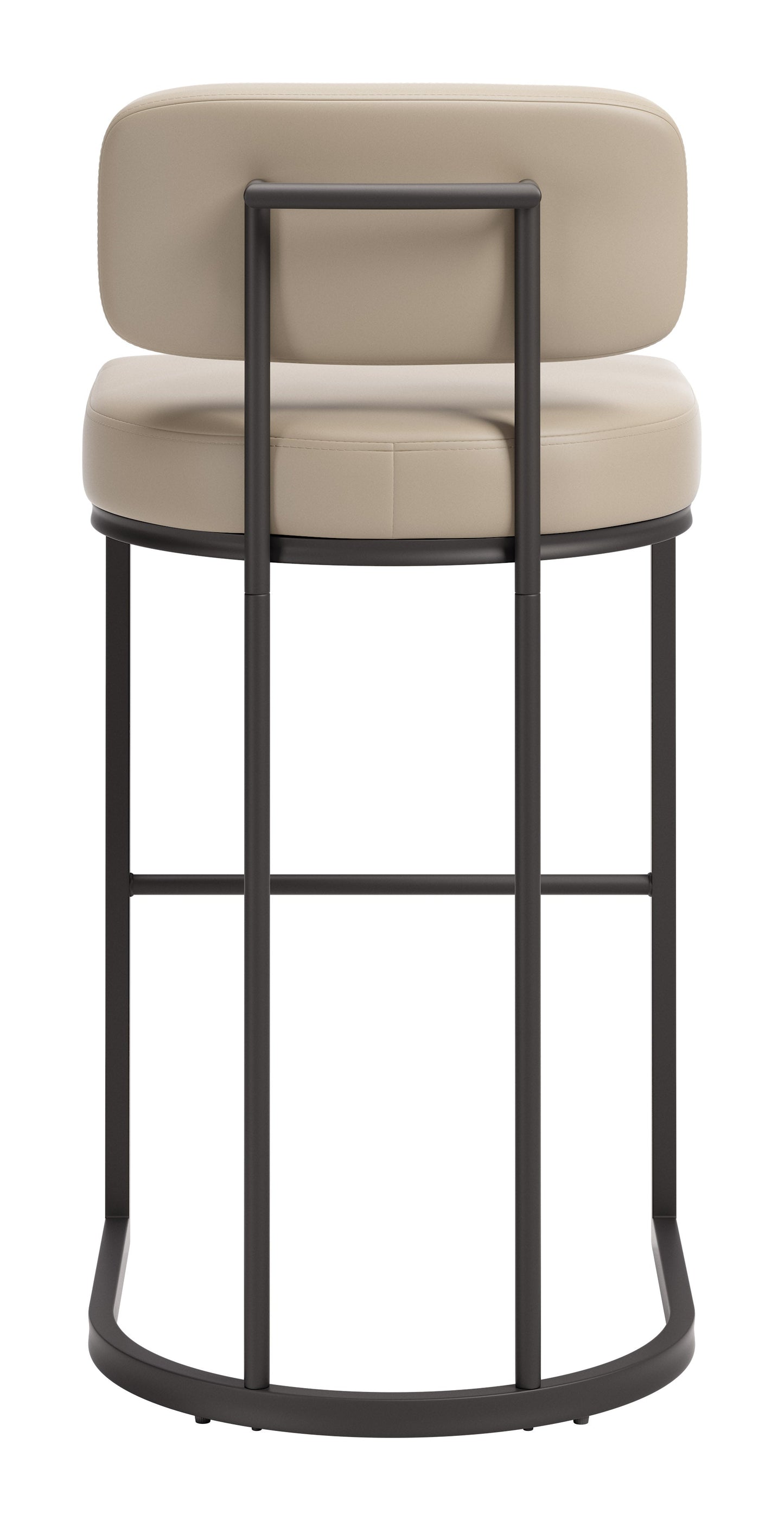 Velar Beige & Gray Barstool (Set of 2) - Ornate Home