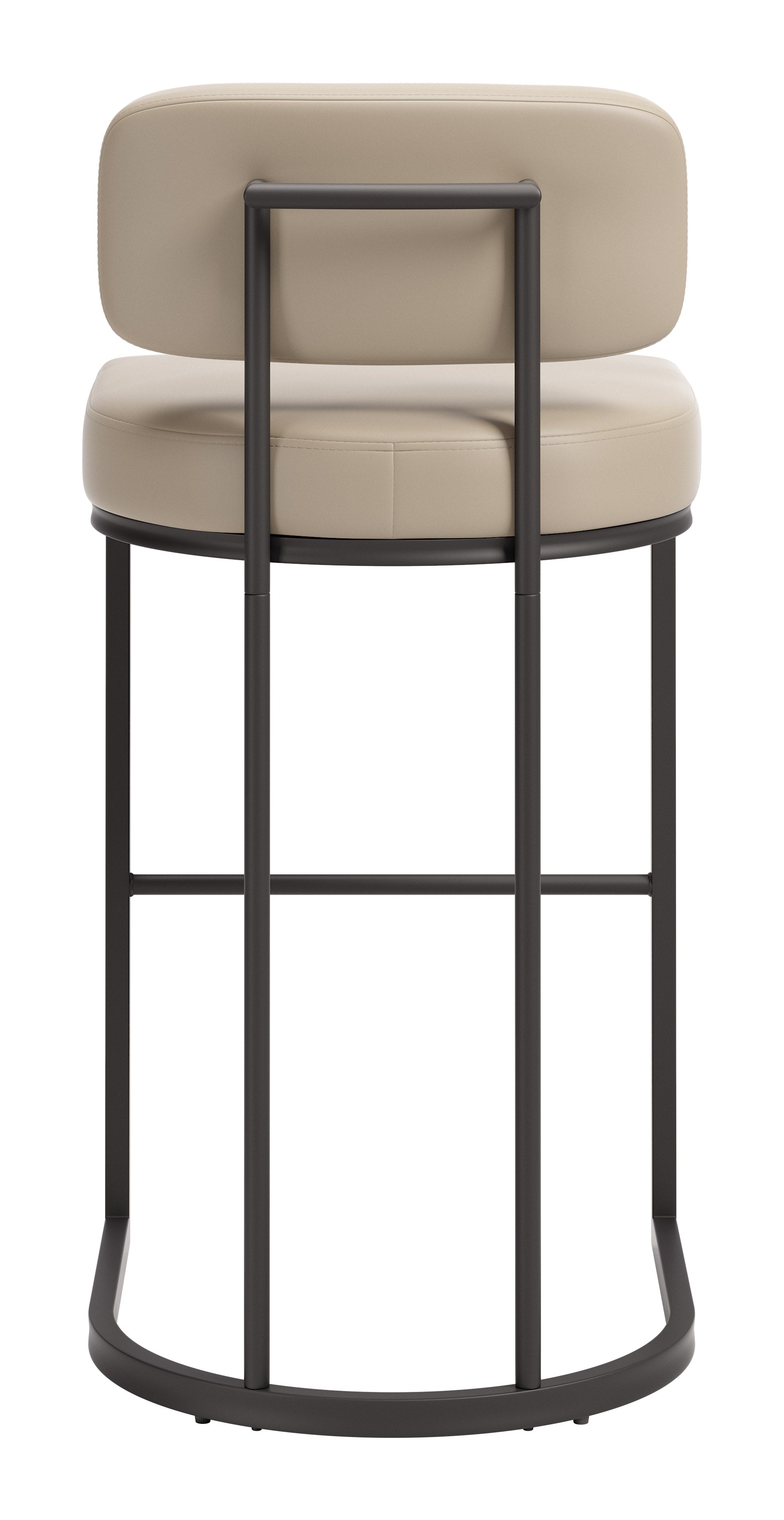 Velar Beige & Gray Barstool (Set of 2) - Ornate Home
