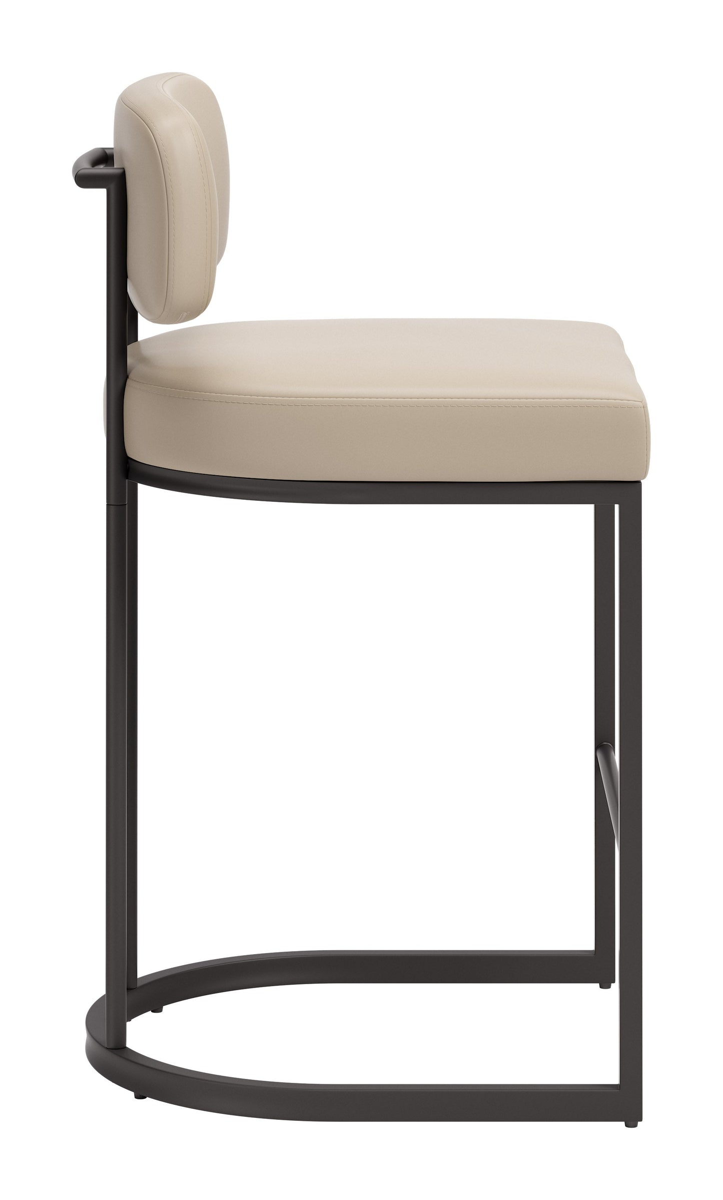 Velar Beige & Gray Counter Stool (Set of 2) - Ornate Home