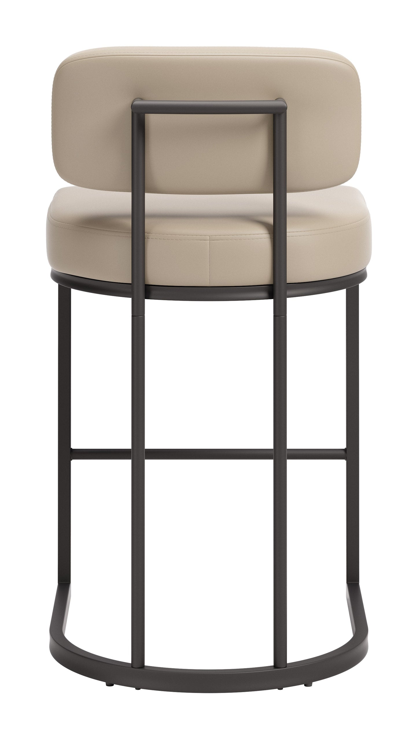 Velar Beige & Gray Counter Stool (Set of 2) - Ornate Home