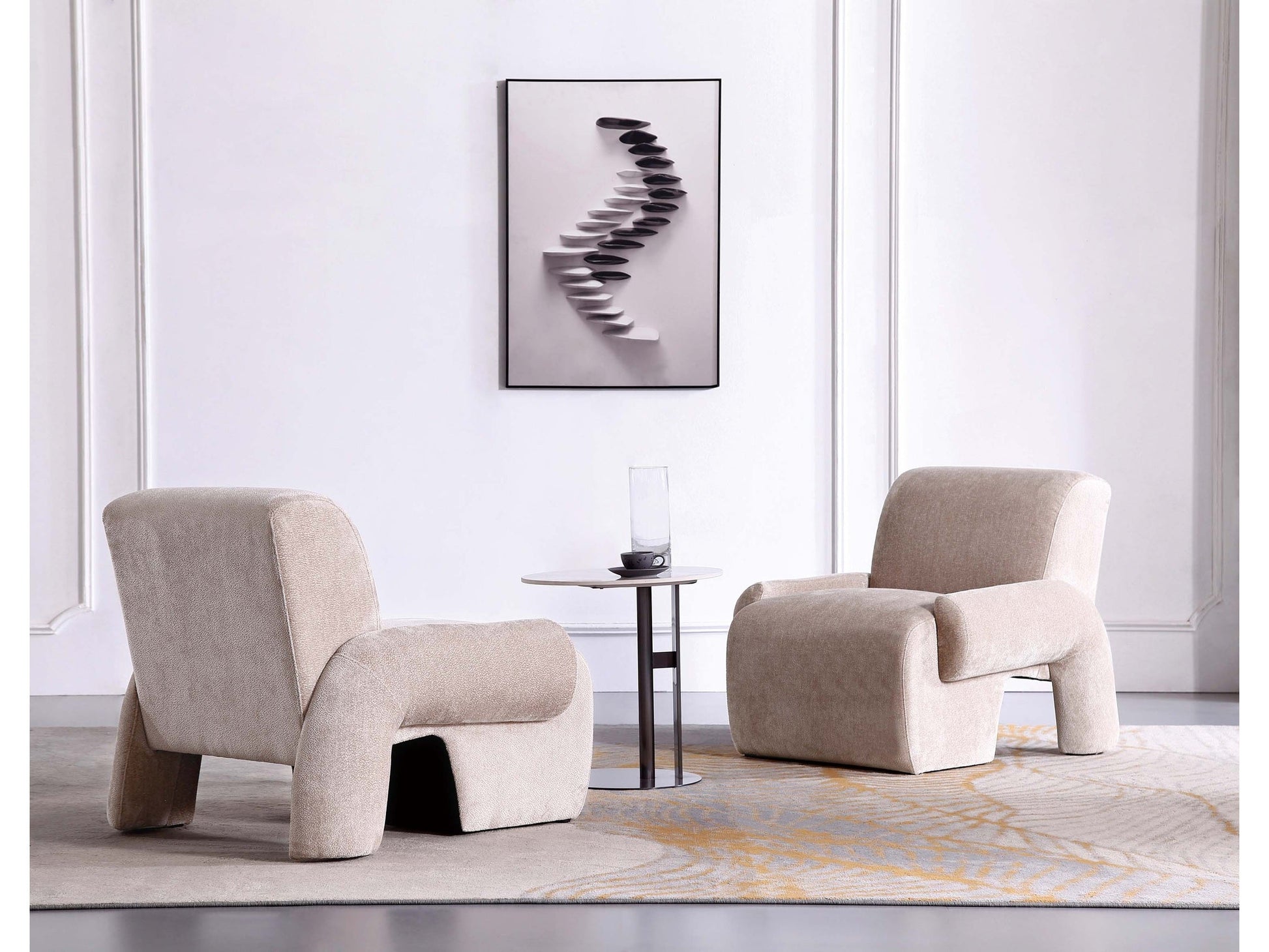 Verandah Accent Chairs in Beige (set of 2) - Ornate Home