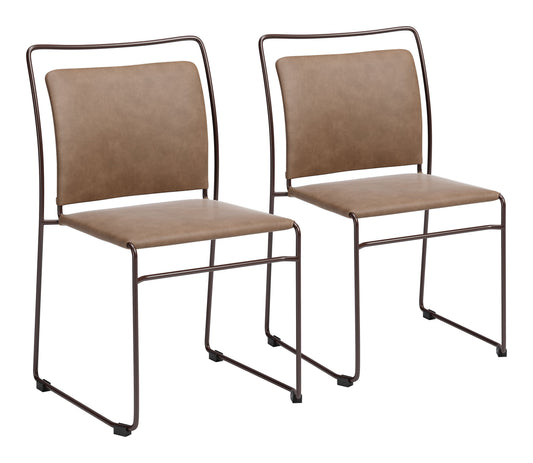 Verbena Brown Dining Chair (Set of 2) - Ornate Home