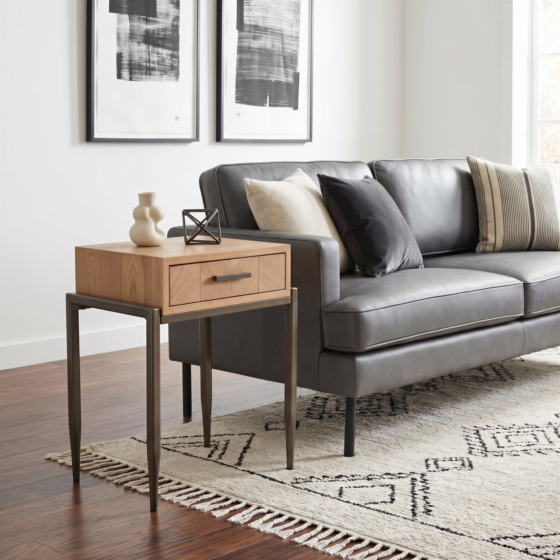 Verec Natural Side Table - Ornate Home