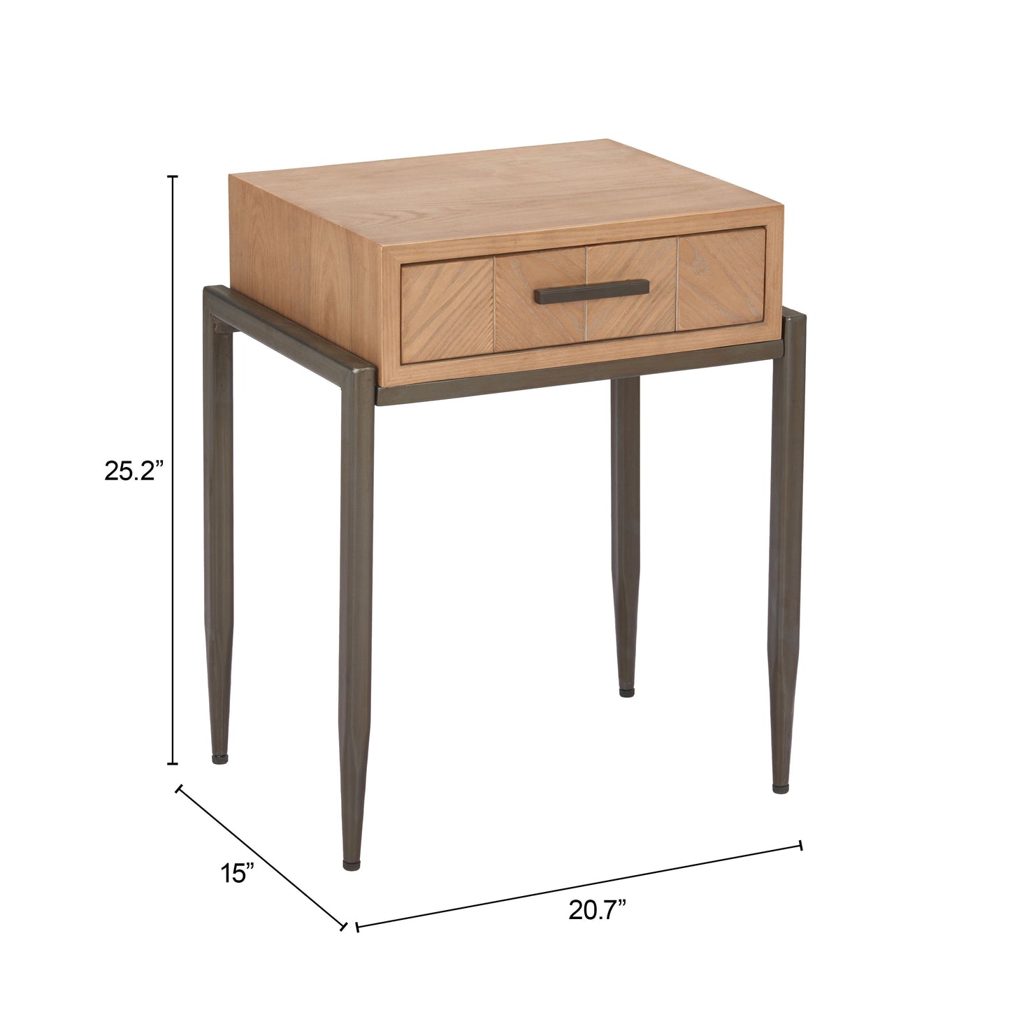 Verec Natural Side Table - Ornate Home