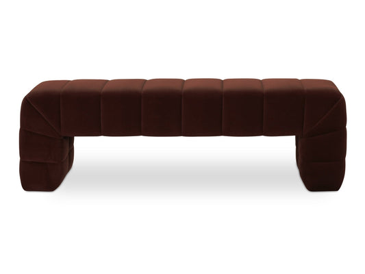 Verity Warm Brown Bench - Ornate Home