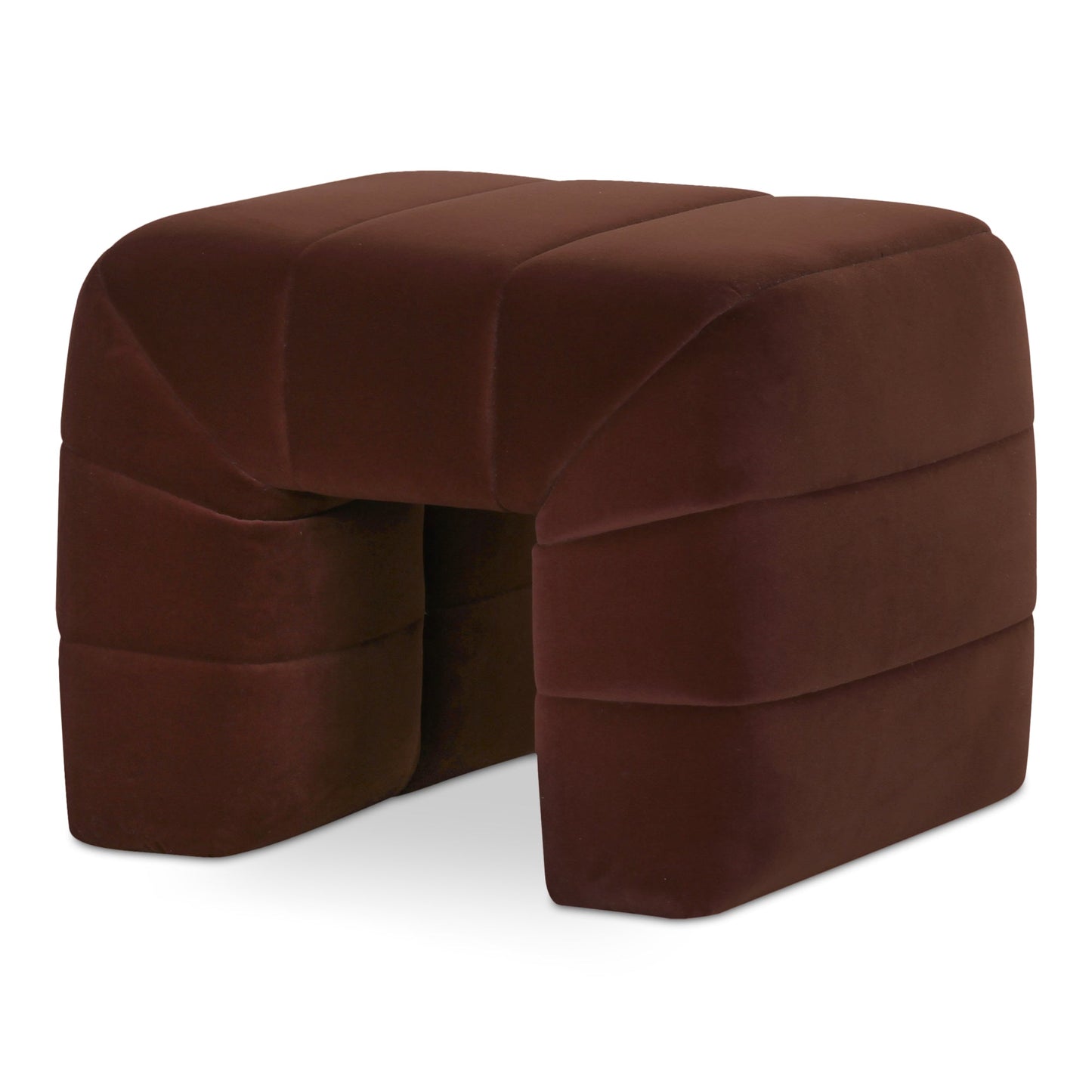 Verity Warm Brown Stool - Ornate Home