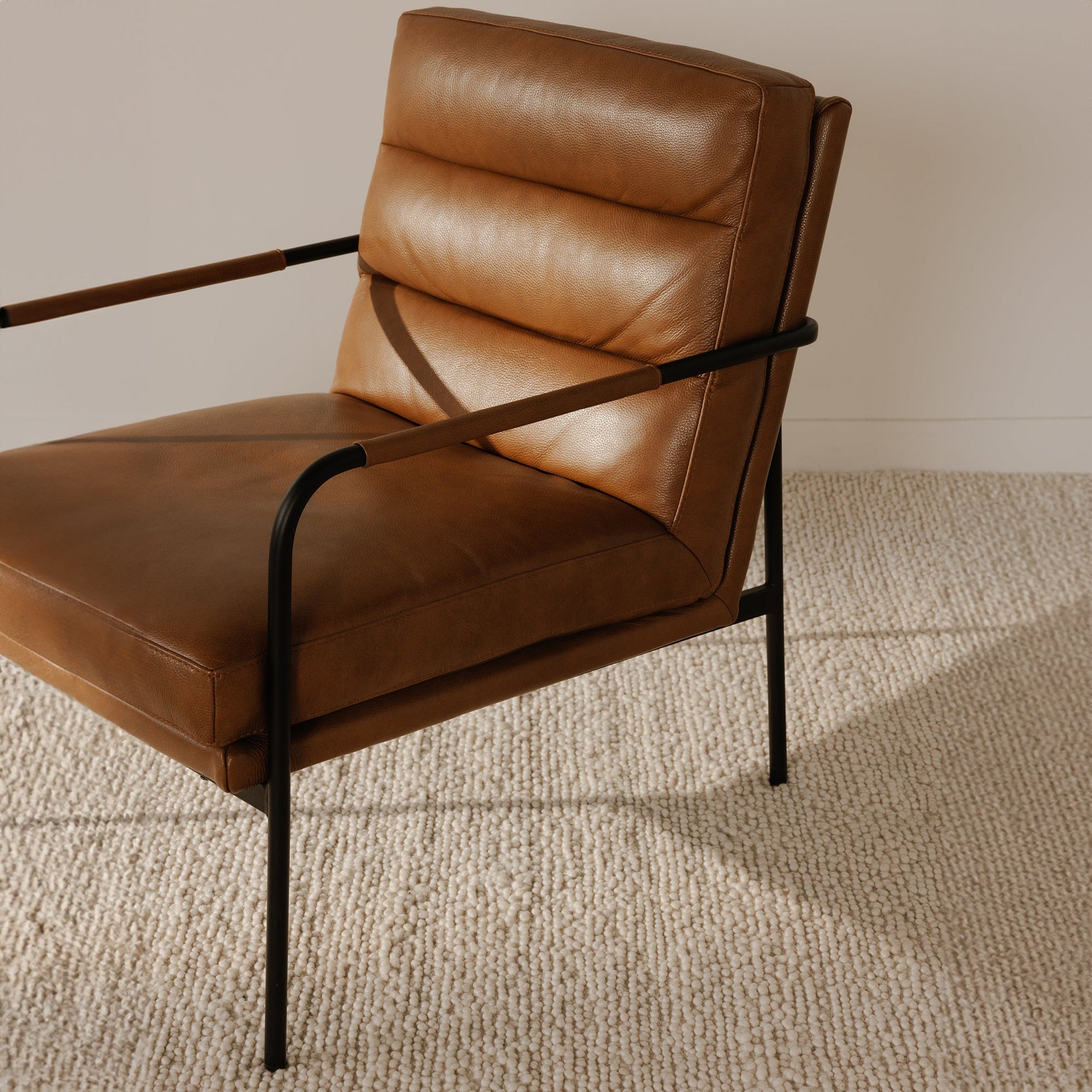 Verlaine Chestnut Brown Armchair - Ornate Home