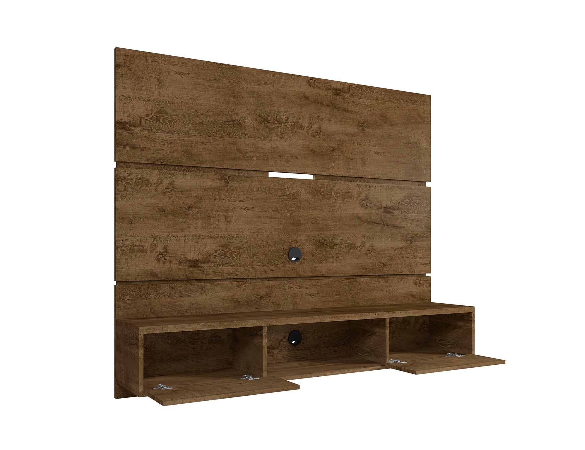 Vernon 62.99 Floating Entertainment Center in Rustic Brown - Ornate Home