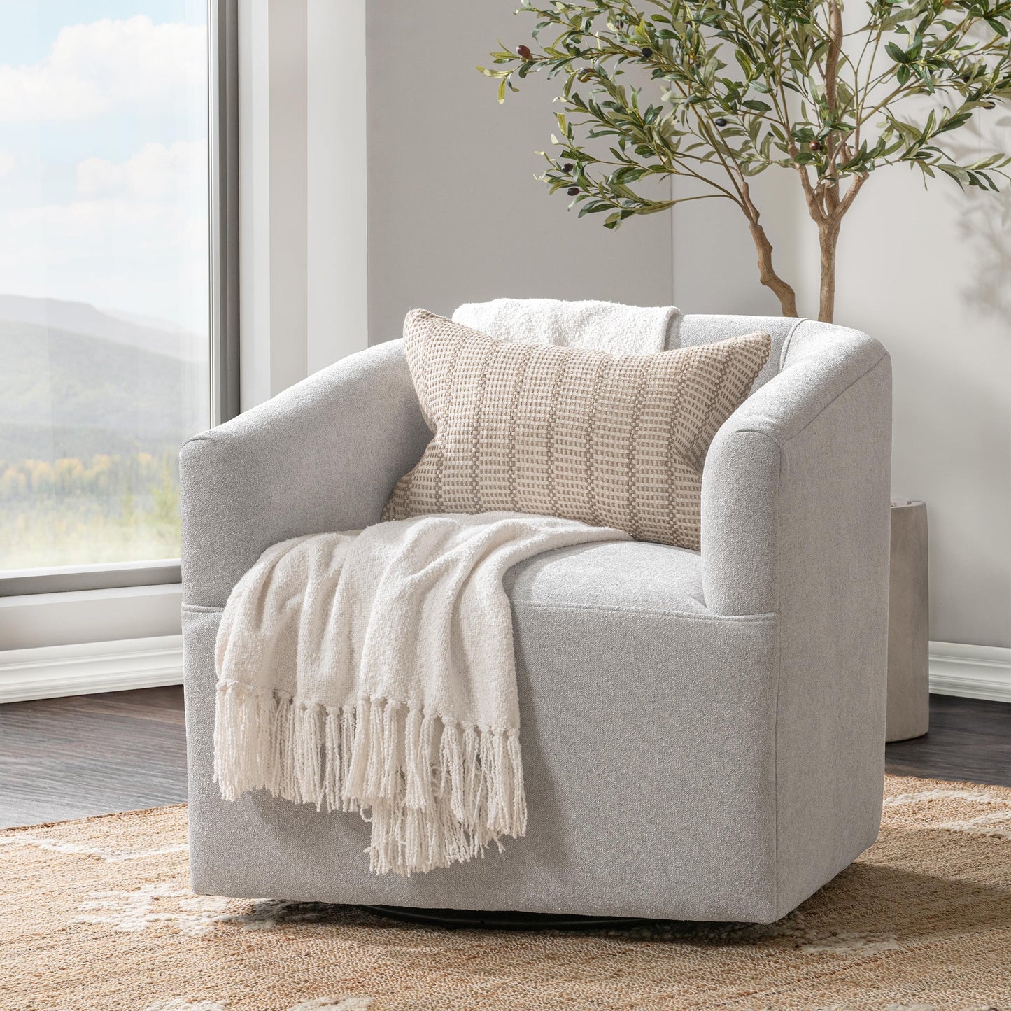 Vernon Green Swivel Chair - Ornate Home