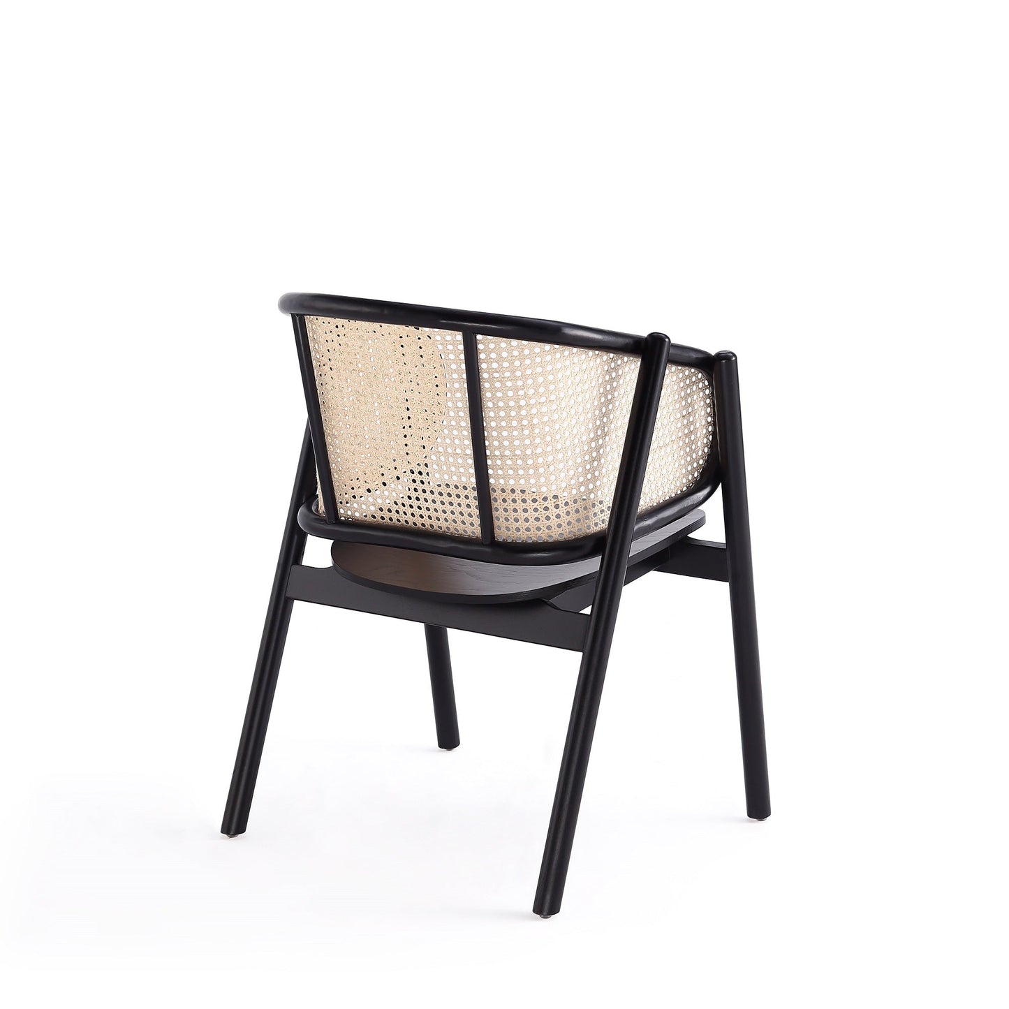 Versailles Armchair in Black and Natural Cane - Ornate Home