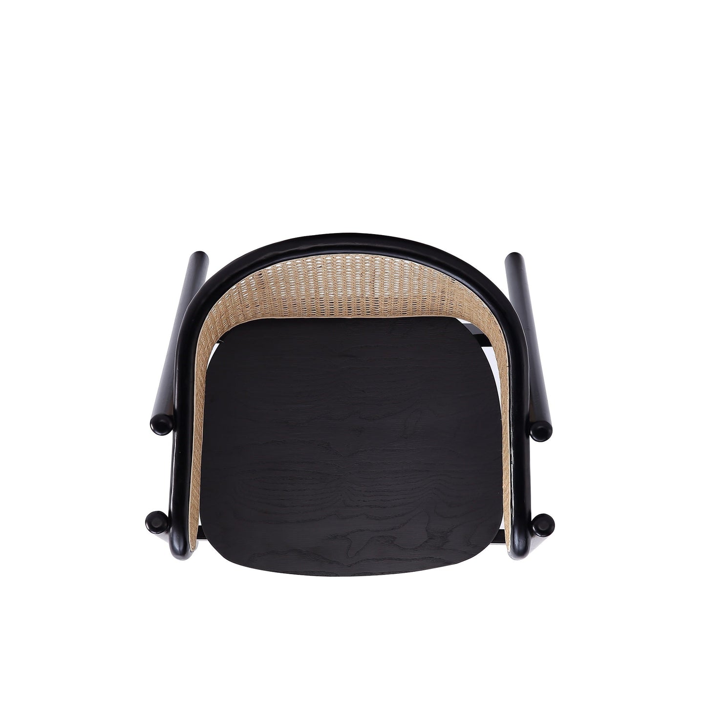 Versailles Armchair in Black and Natural Cane - Ornate Home