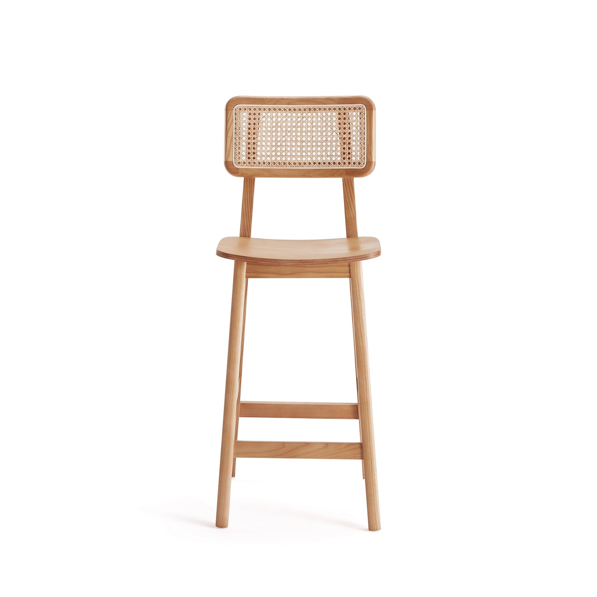 Versailles Counter Stool in Nature Cane (set of 3) - Ornate Home