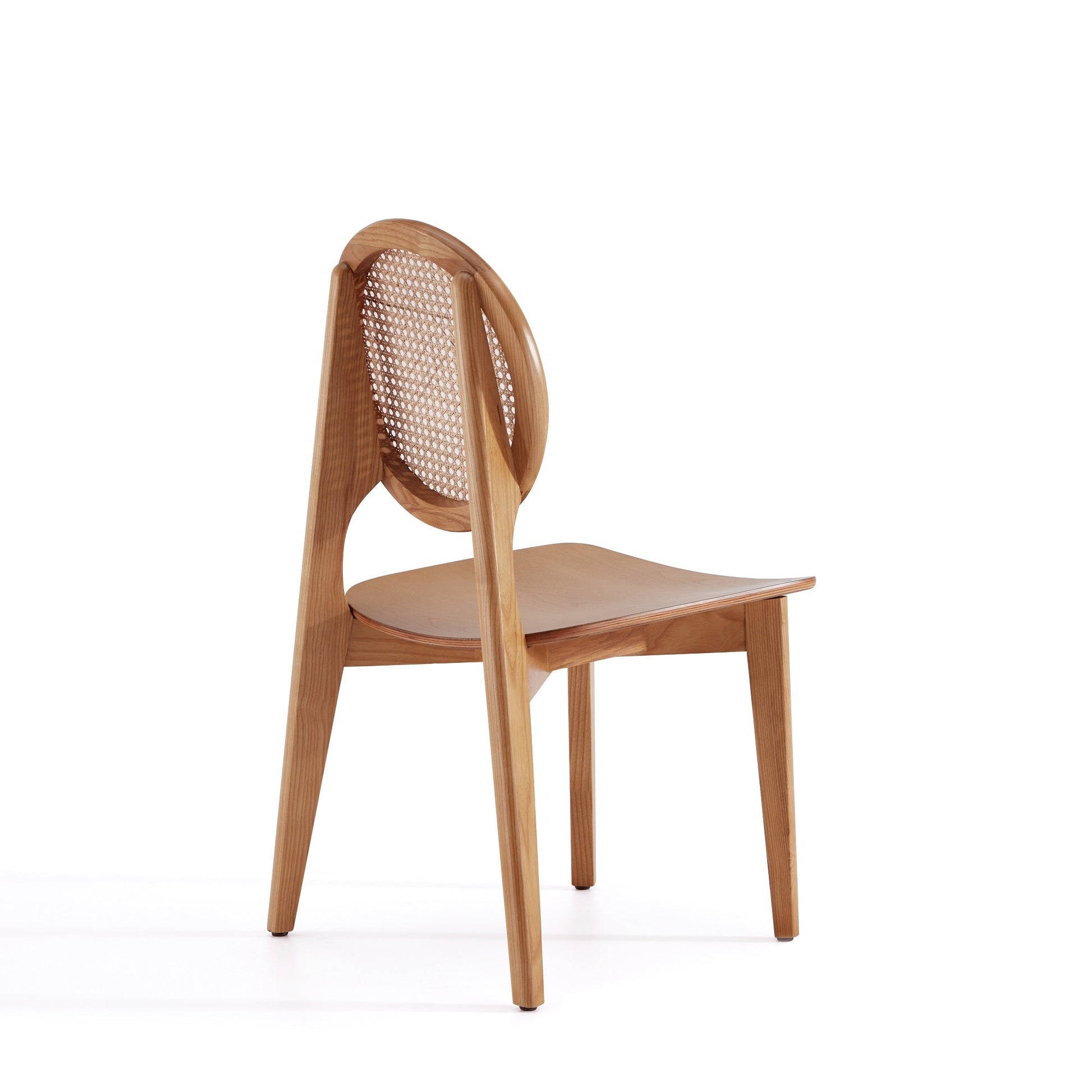 Versailles Round Dining Chair in Nature Cane (set of 4) - Ornate Home