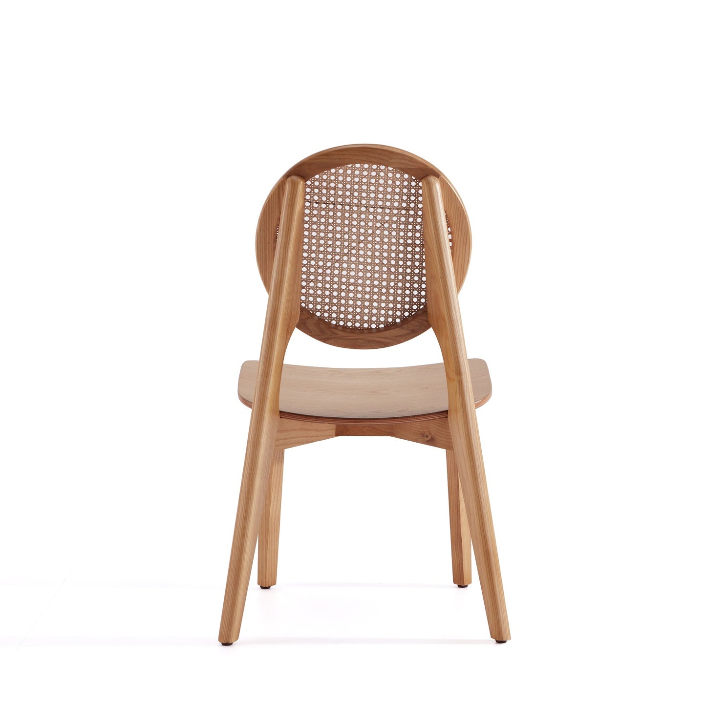 Versailles Round Dining Chair in Nature Cane (set of 4) - Ornate Home