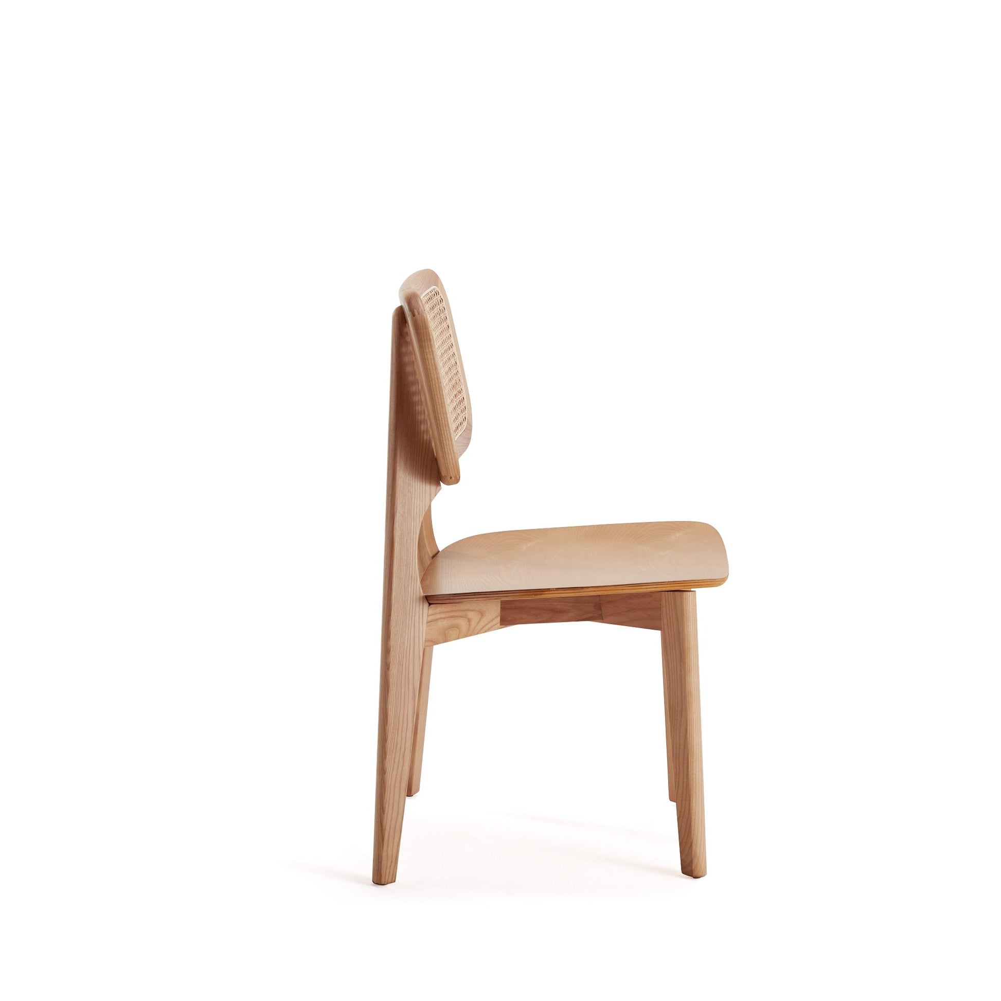 Versailles Square Dining Chair in Nature Cane (set of 2) - Ornate Home