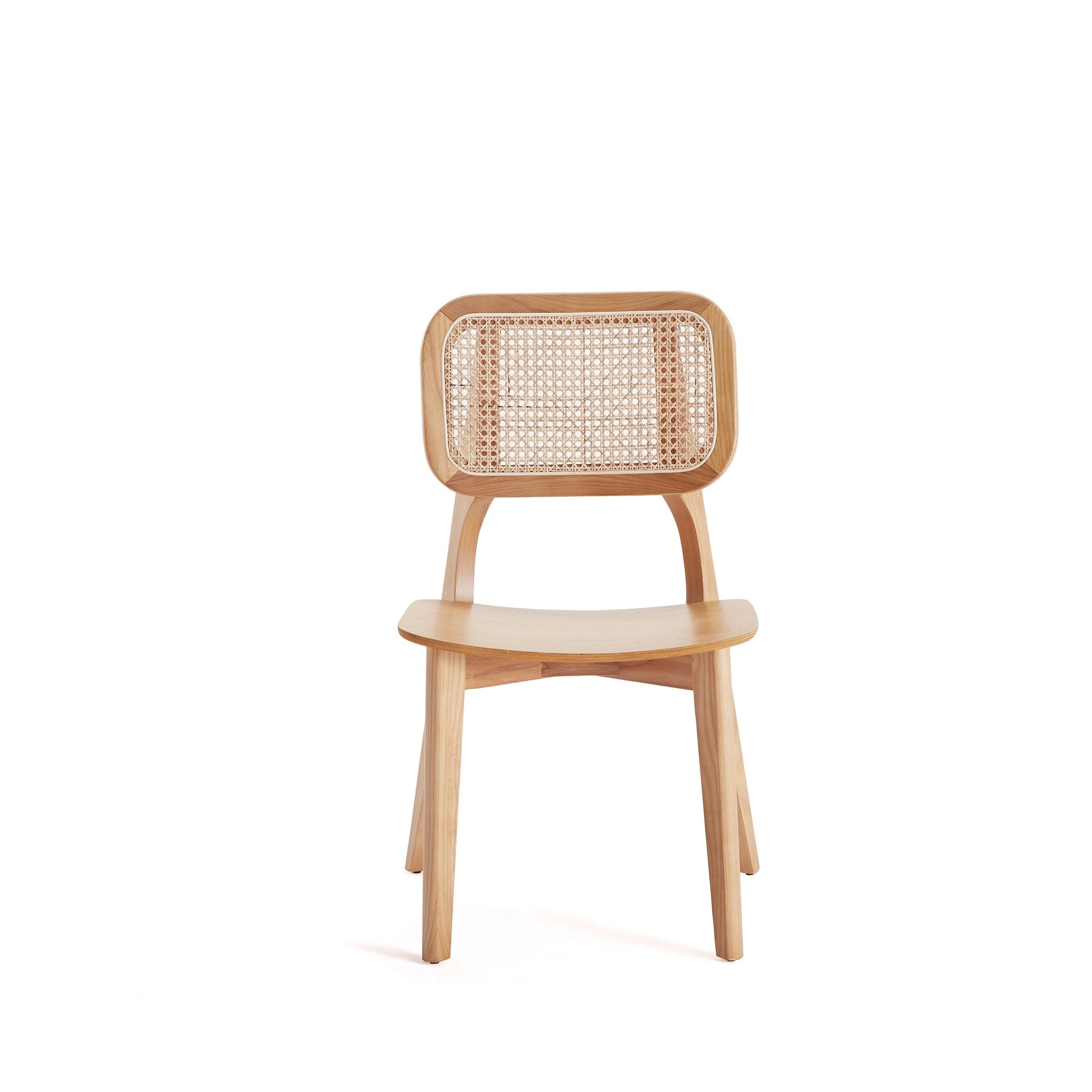 Versailles Square Dining Chair in Nature Cane (set of 4) - Ornate Home