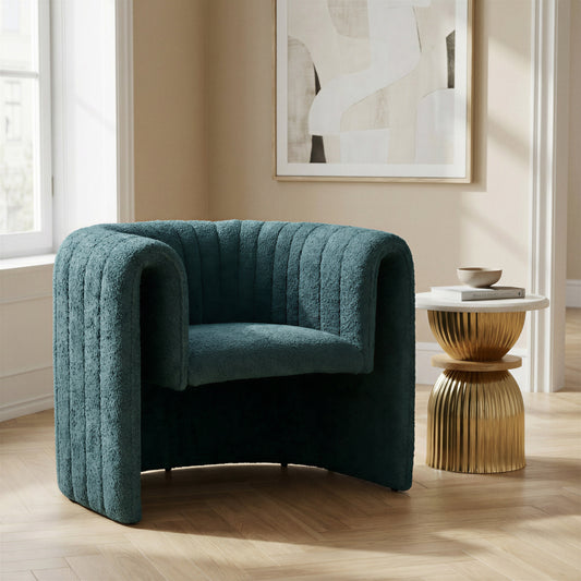 Viana Aquamarine Accent Chair - Ornate Home