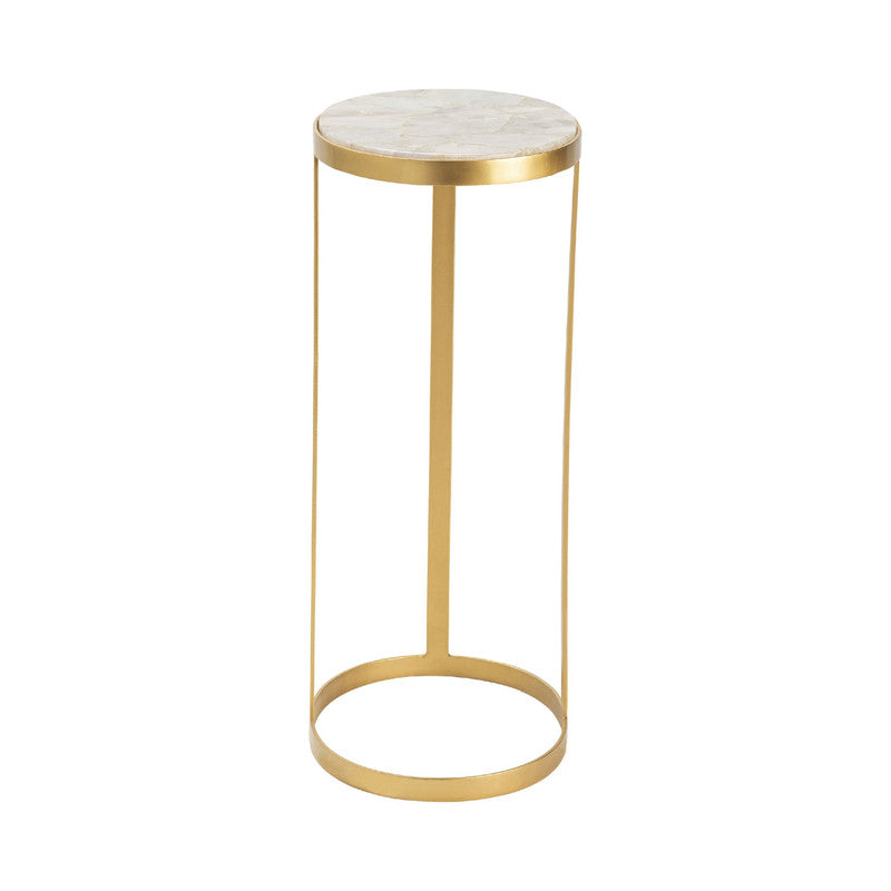 Victoria Gold/White Drink Table - Ornate Home