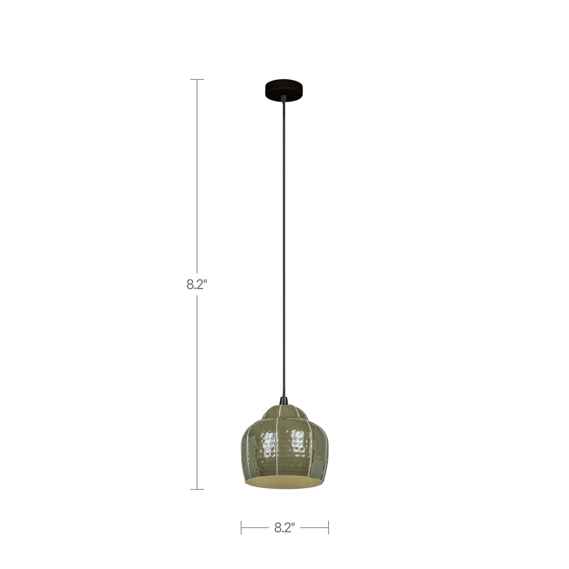 Vida Green Pendant Lamp - Ornate Home