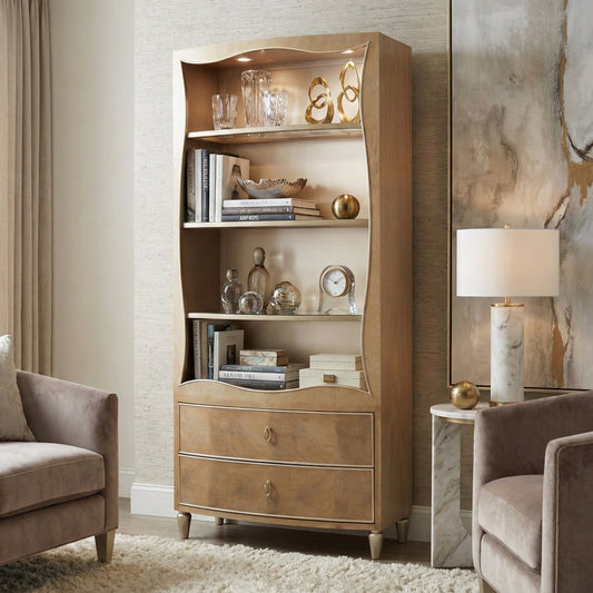 Villa Cherie Caramel Bookcase - Ornate Home