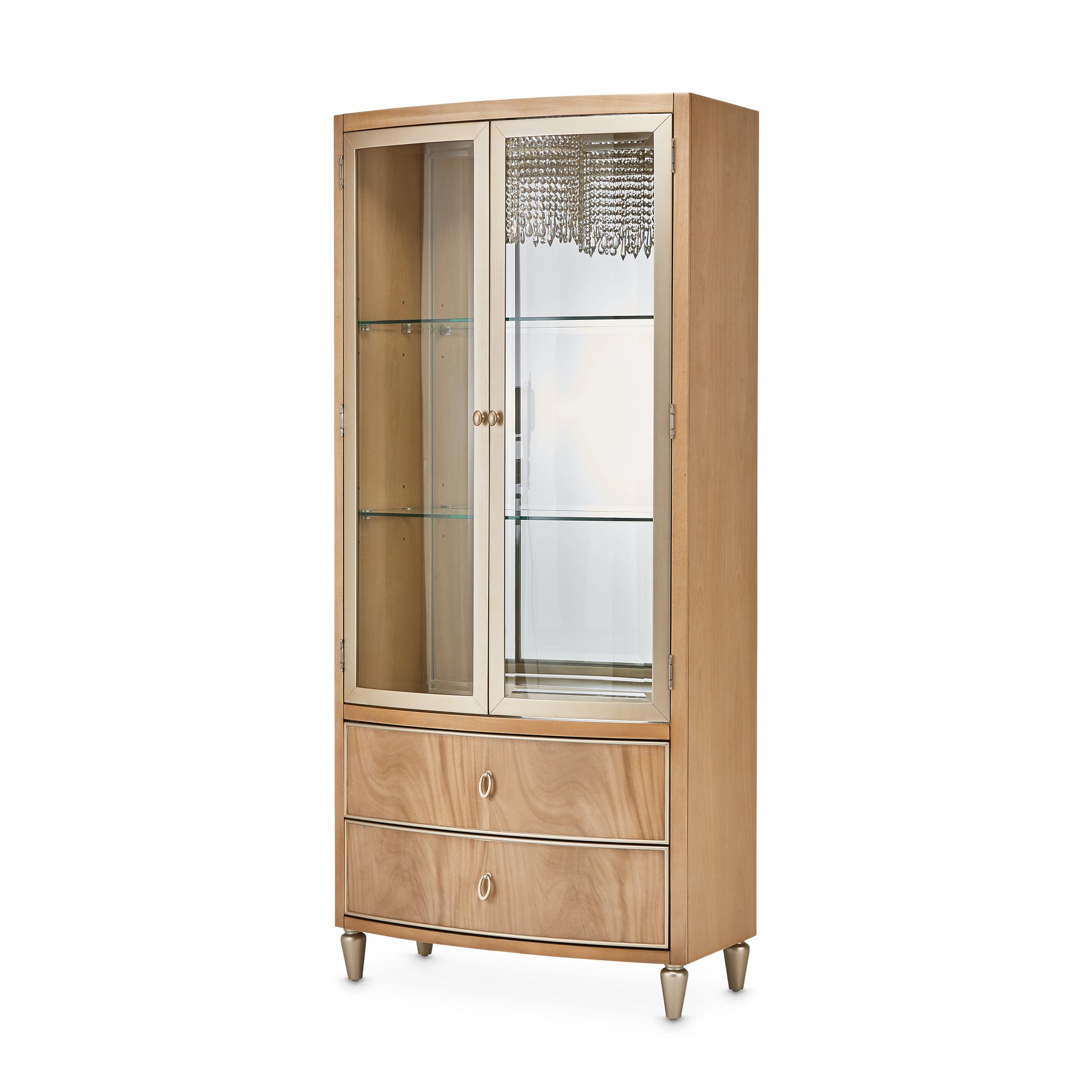 Villa Cherie Caramel Display Cabinet - Ornate Home