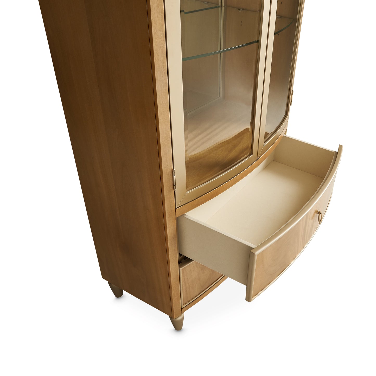 Villa Cherie Caramel Display Cabinet - Ornate Home