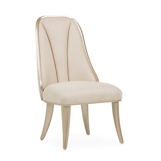 Villa Cherie Caramel/Frosted Linen Dining Side Chair (Set of 2) - Ornate Home