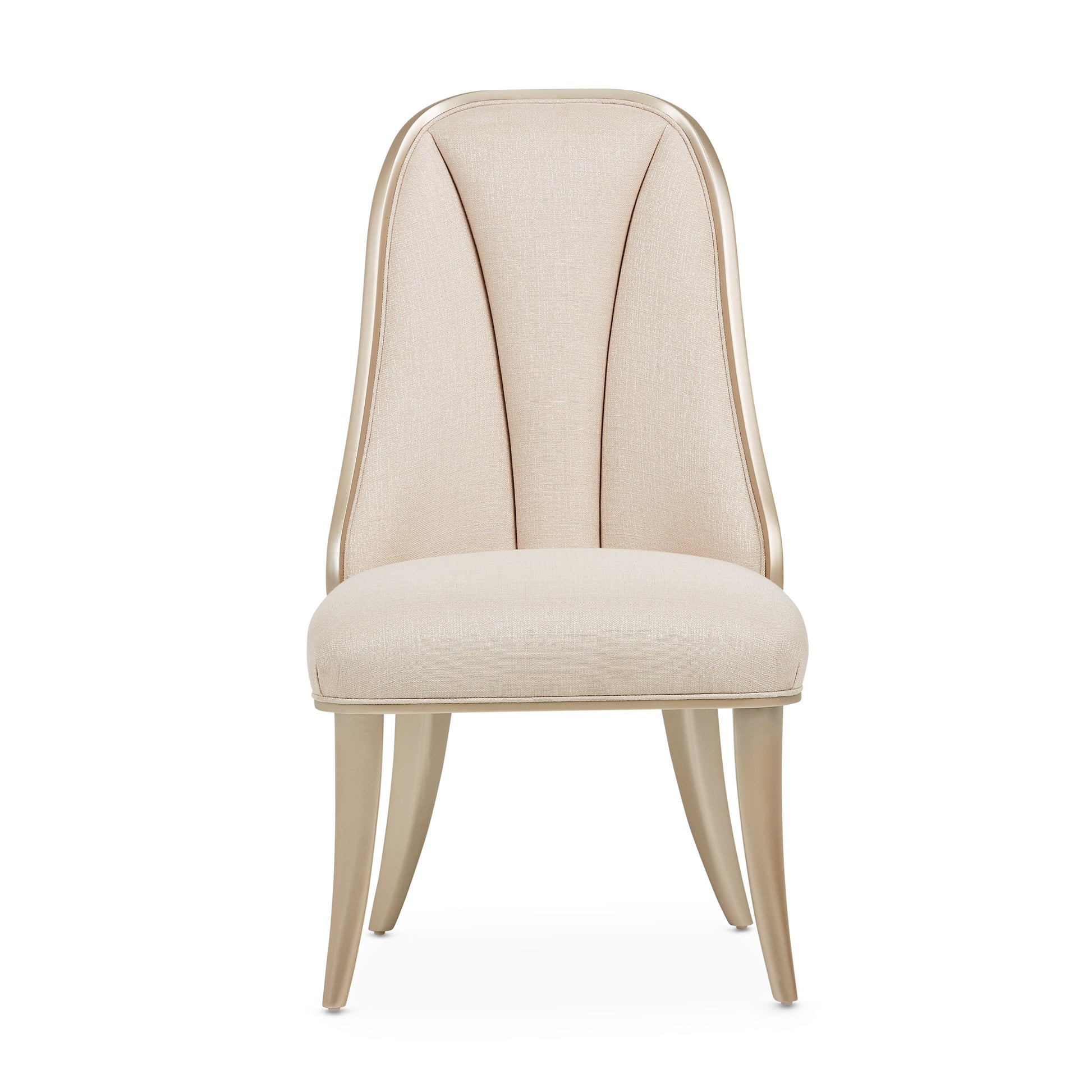 Villa Cherie Caramel/Frosted Linen Dining Side Chair (Set of 2) - Ornate Home