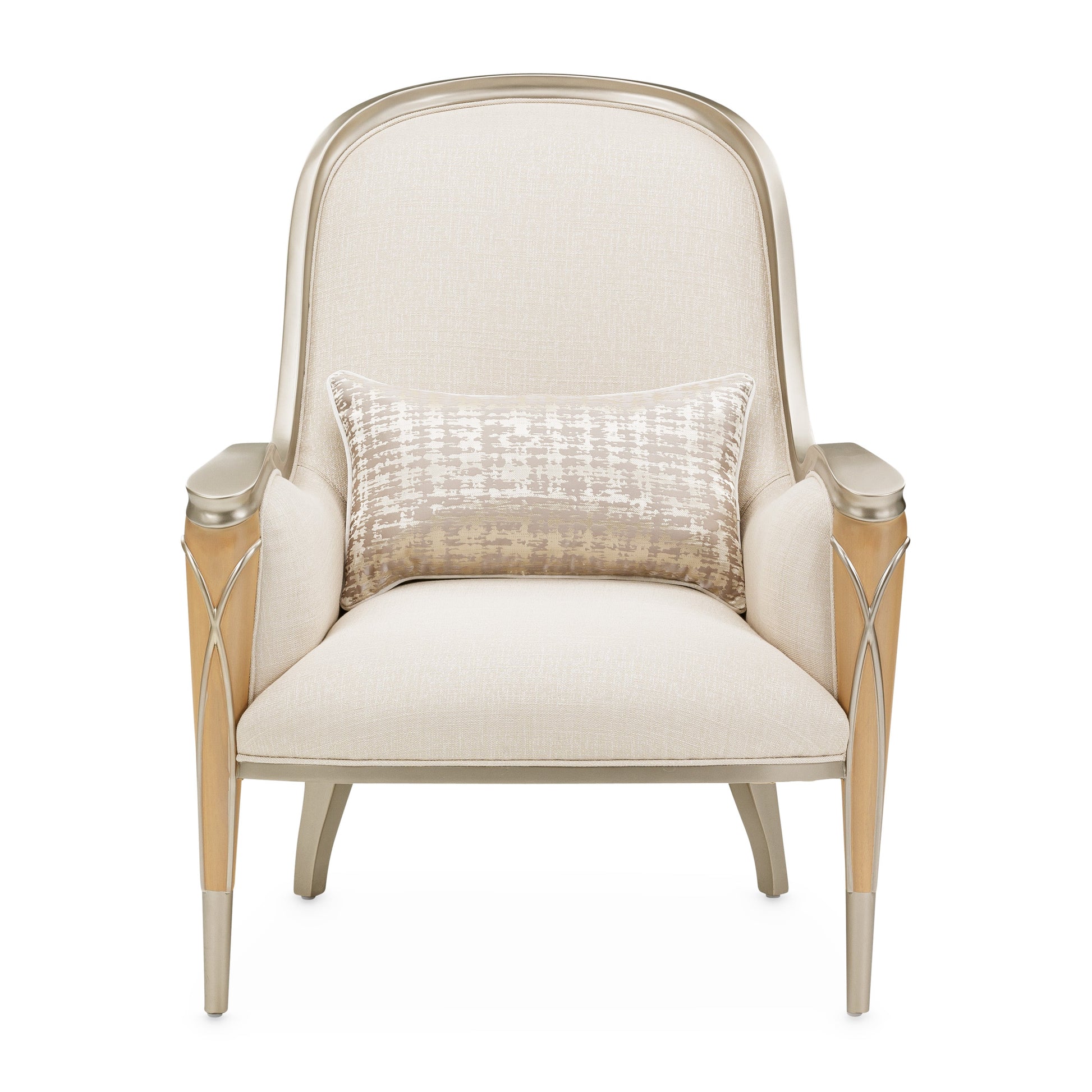 Villa Cherie Caramel/Pearl Accent Chair - Ornate Home