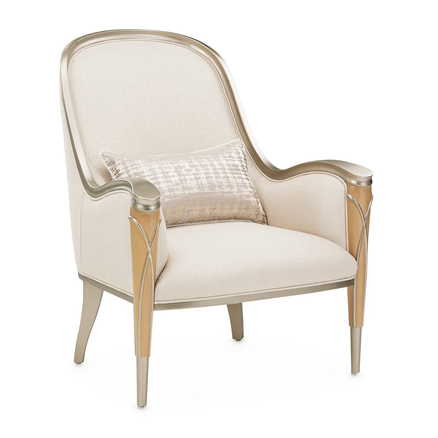 Villa Cherie Caramel/Pearl Accent Chair - Ornate Home