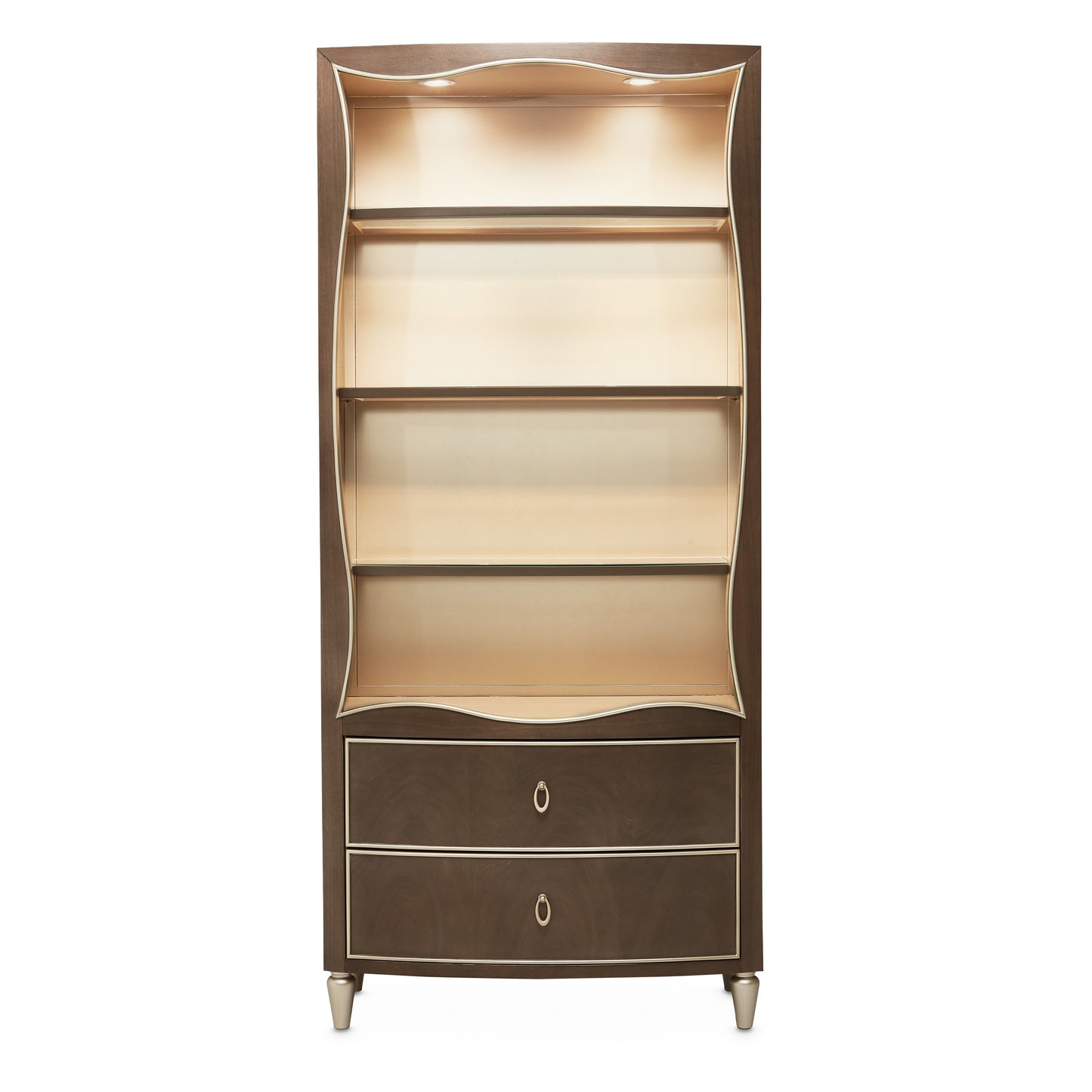 Villa-Cherie Hazelnut Bookcase - Ornate Home