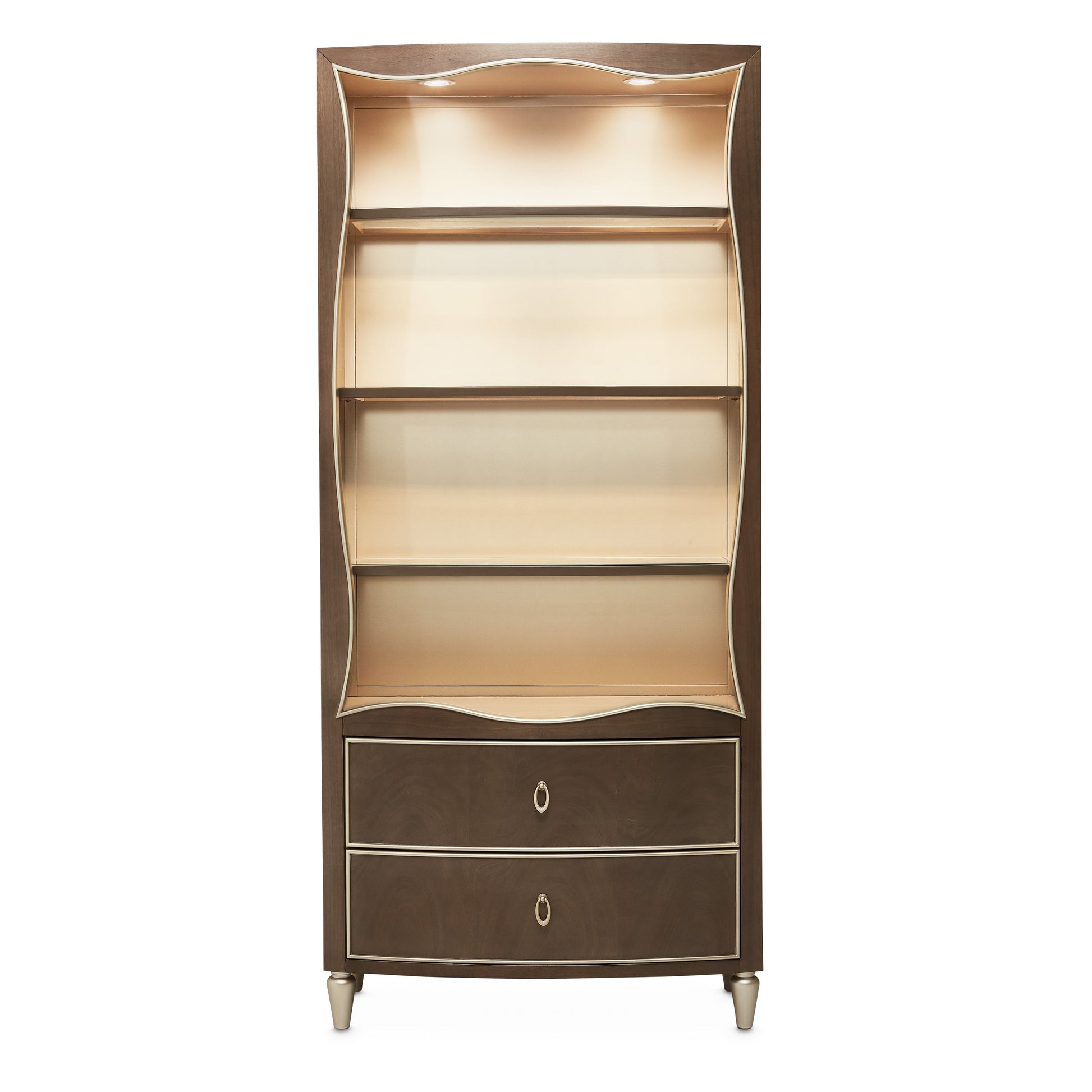 Villa-Cherie Hazelnut Bookcase - Ornate Home