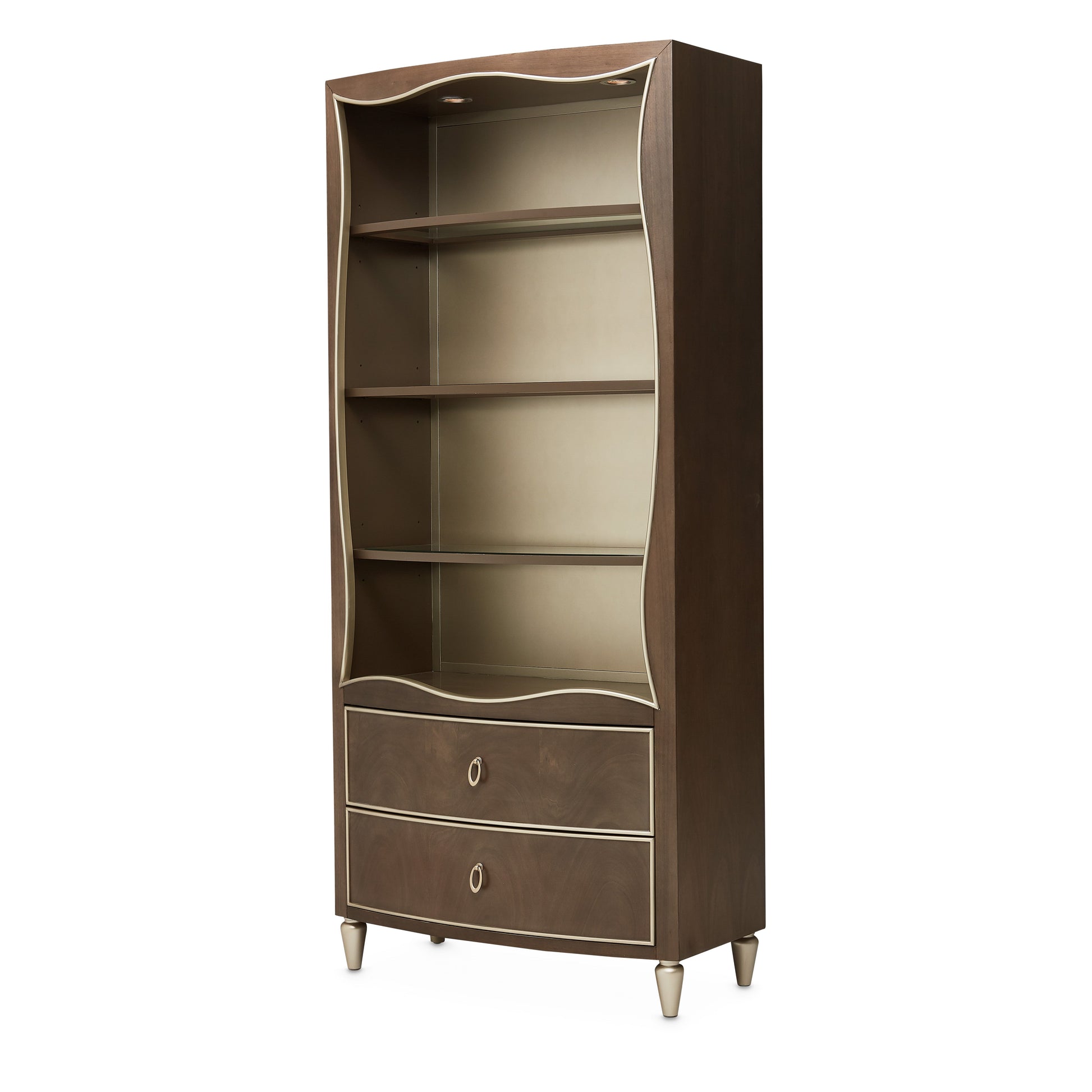 Villa-Cherie Hazelnut Bookcase - Ornate Home