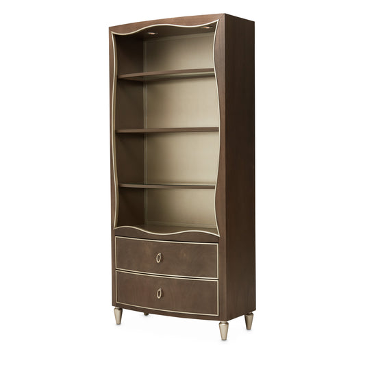 Villa-Cherie Hazelnut Bookcase - Ornate Home