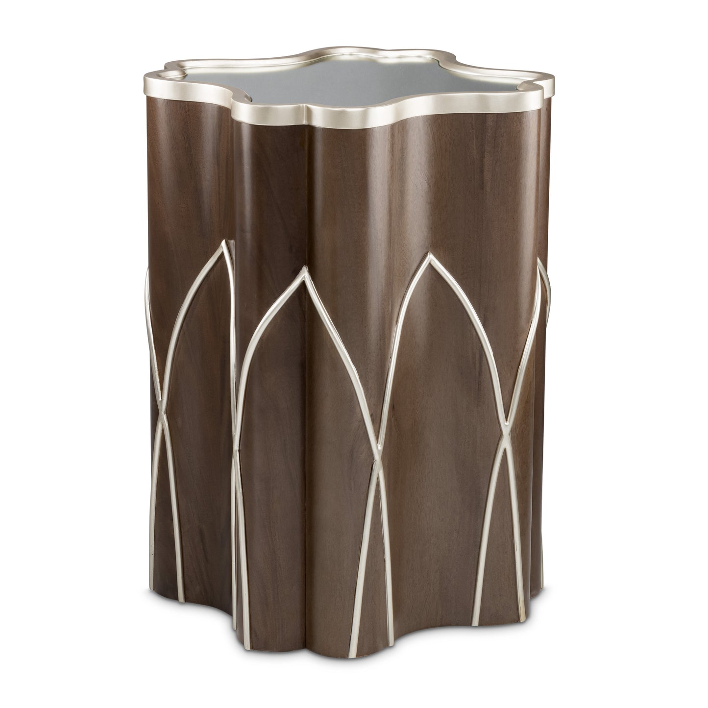 Villa-Cherie Hazelnut Chairside Table - Ornate Home