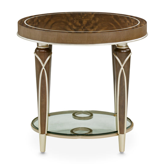 Villa-Cherie Hazelnut End Table - Ornate Home