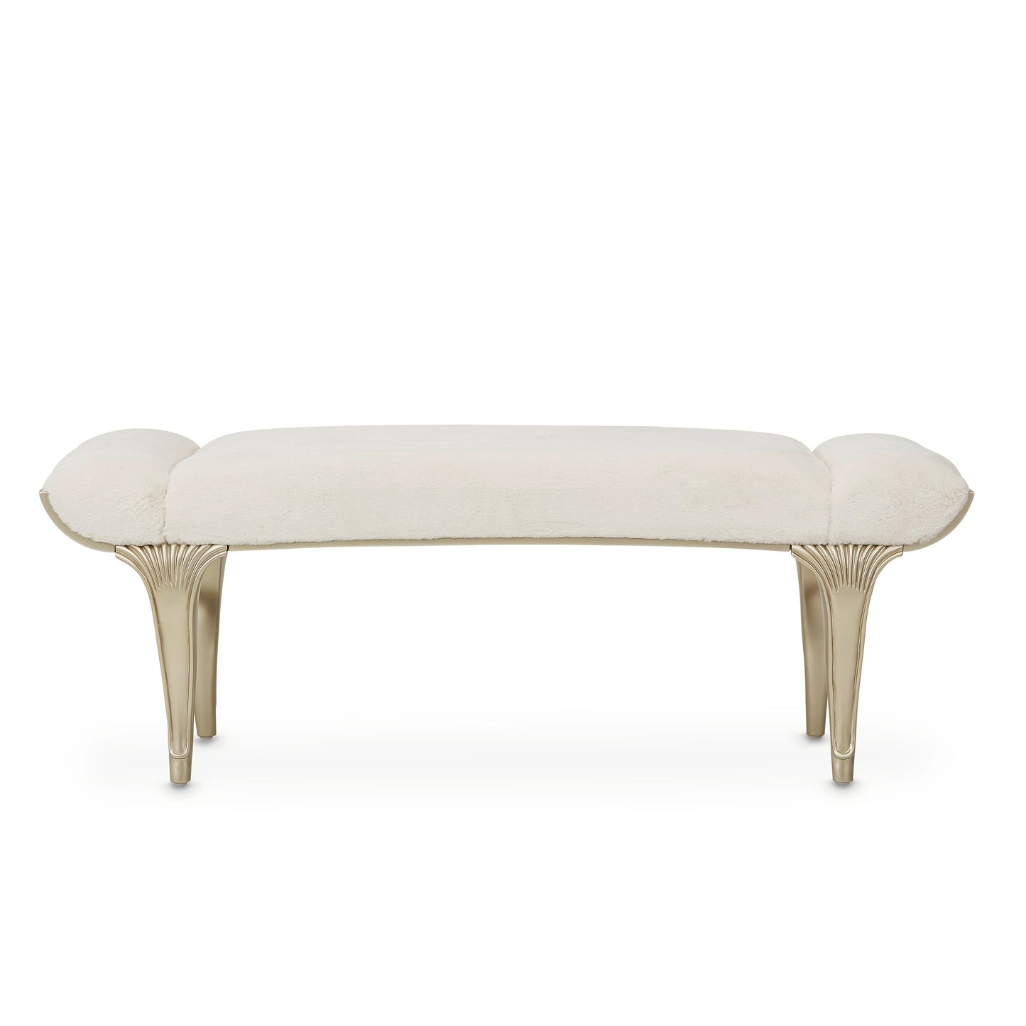 Villa-Cherie Hazelnut/Faux Fur Bed Bench - Ornate Home