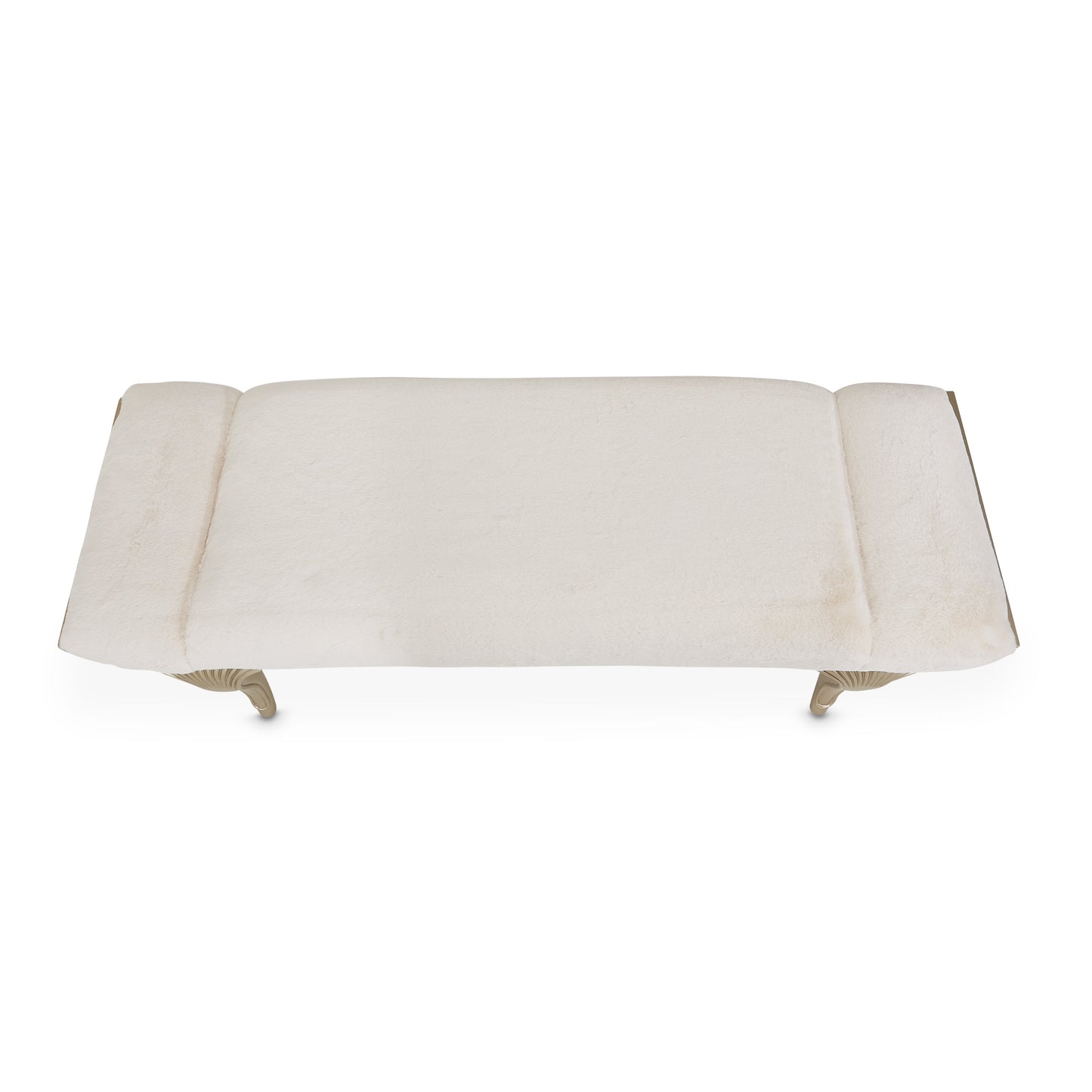 Villa-Cherie Hazelnut/Faux Fur Bed Bench - Ornate Home