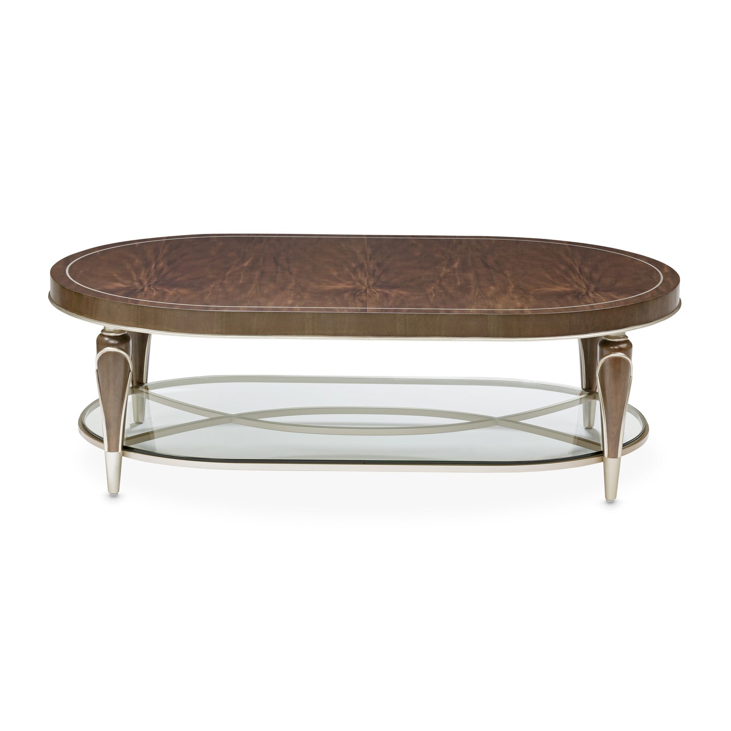 Villa-Cherie Hazelnut Oval Cocktail Table - Ornate Home