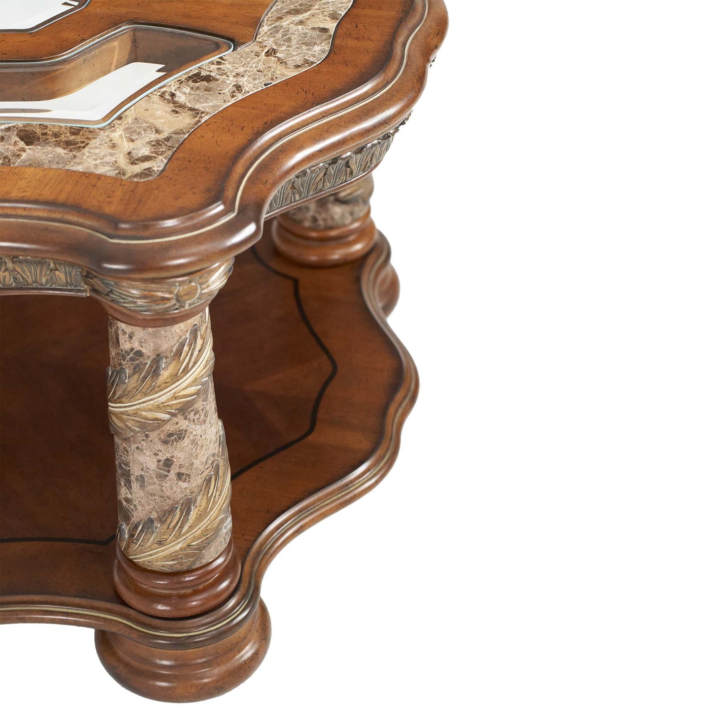 Villa Valencia Classic Chestnut Cocktail Table - Ornate Home