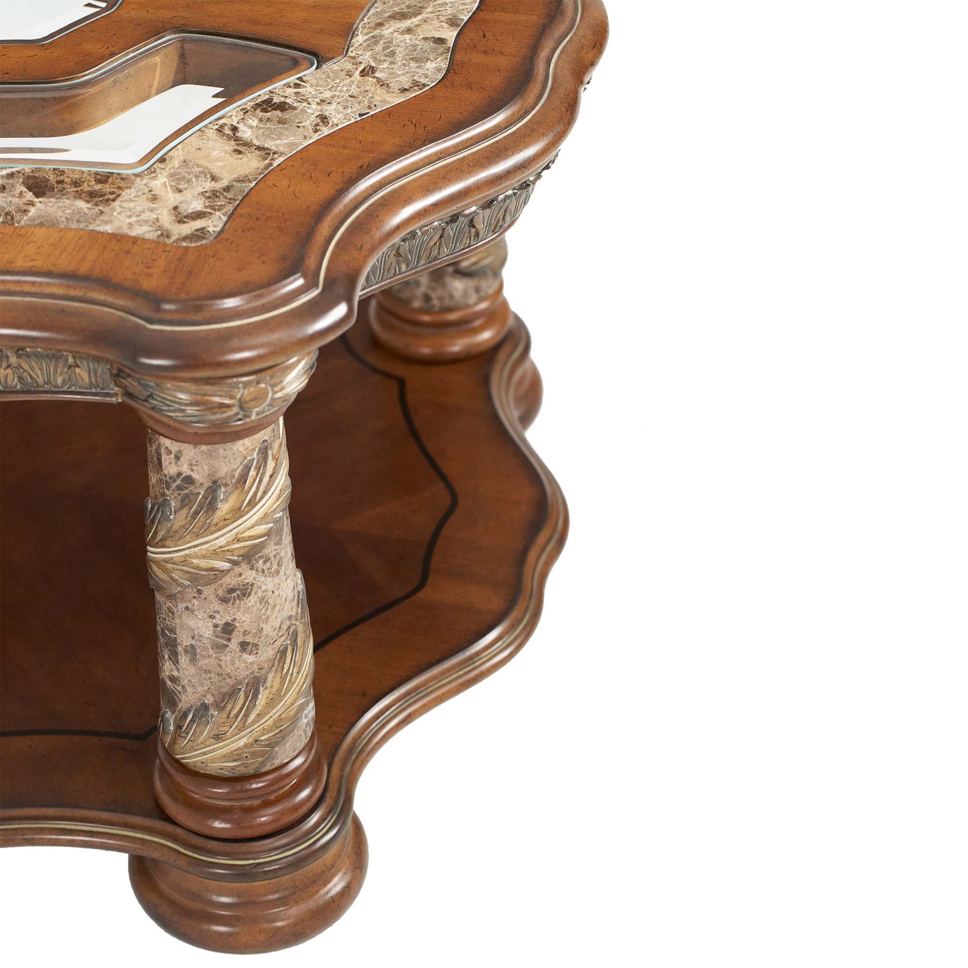 Villa Valencia Classic Chestnut Cocktail Table - Ornate Home