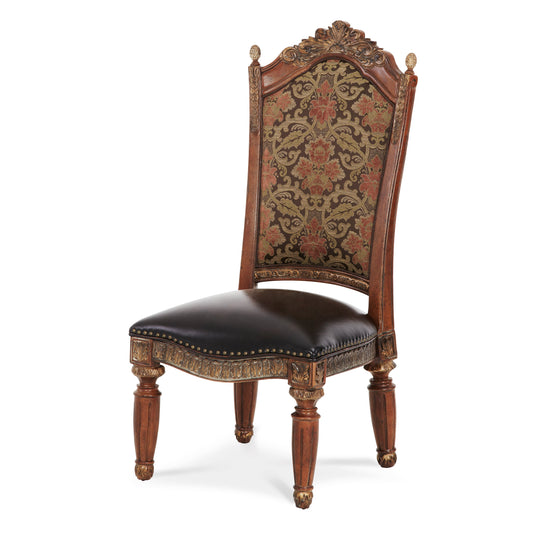 Villa Valencia Classic Chestnut Side Chair (Set of 2) - Ornate Home