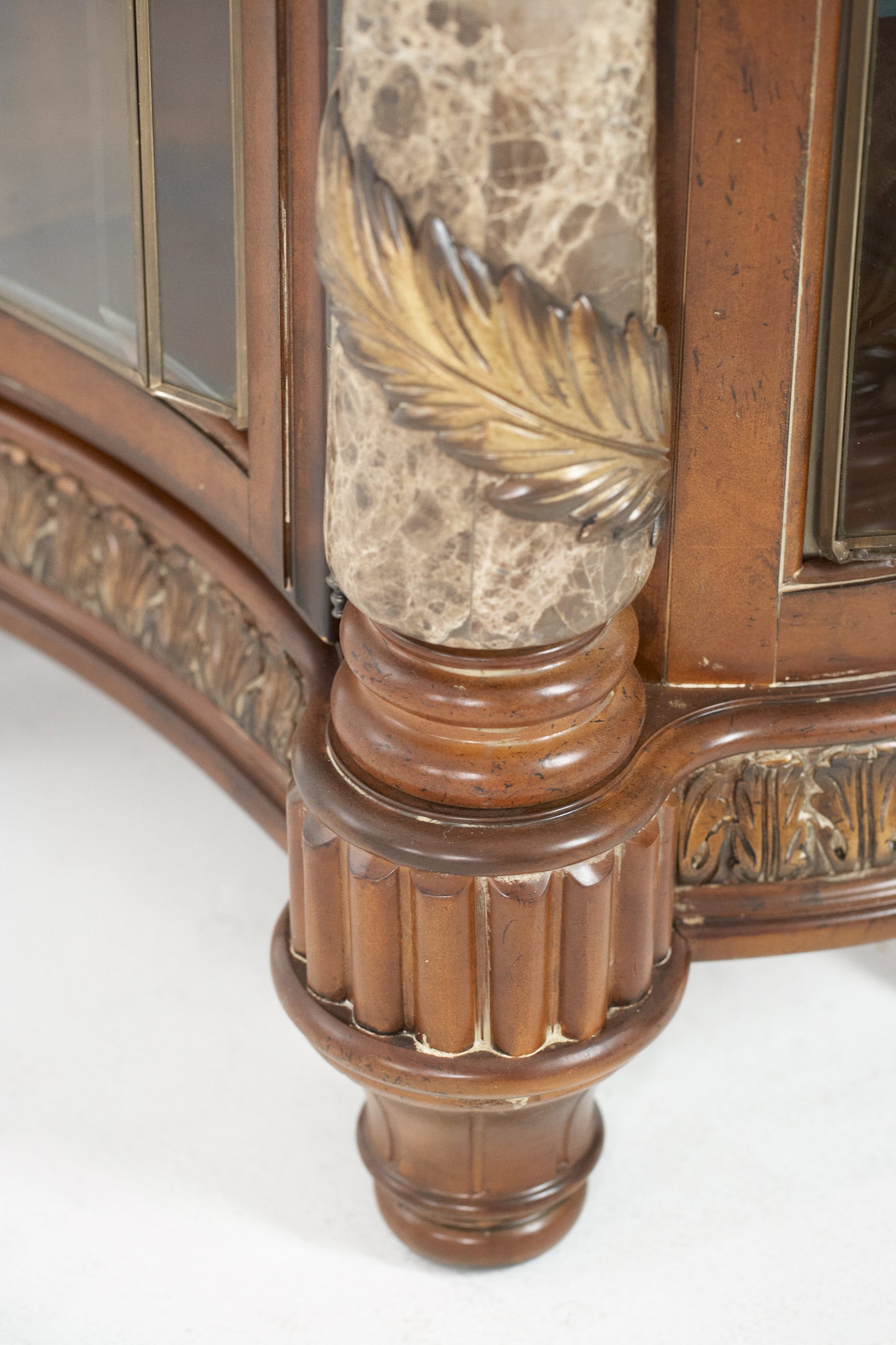 Villa Valencia Classic Chestnut Sideboard with Mirror - Ornate Home