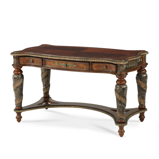 Villa Valencia Classic Chestnut Writing Desk - Ornate Home