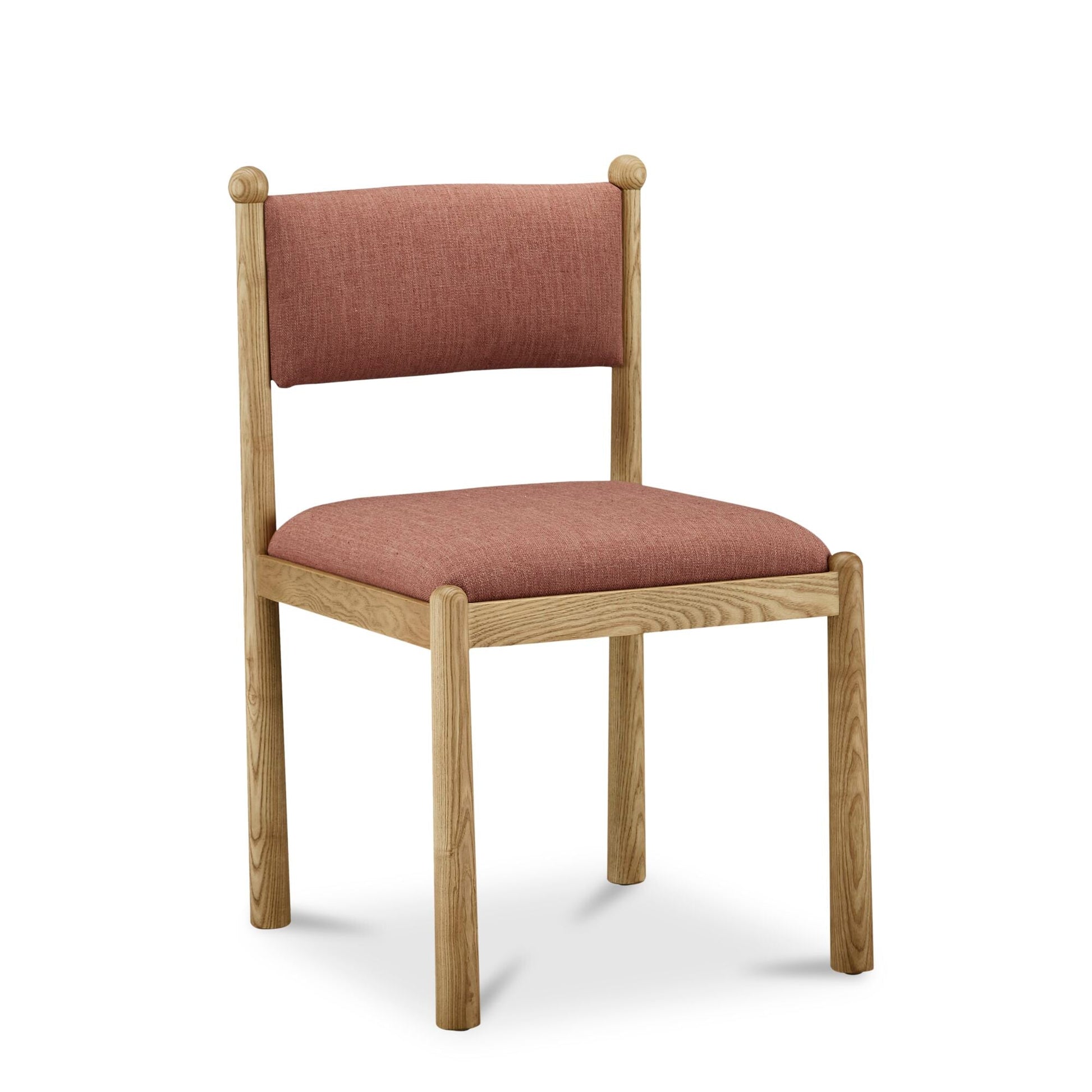 Villetta Deep Pink/Oak Stained Dining Chair (Set of 2) - Ornate Home
