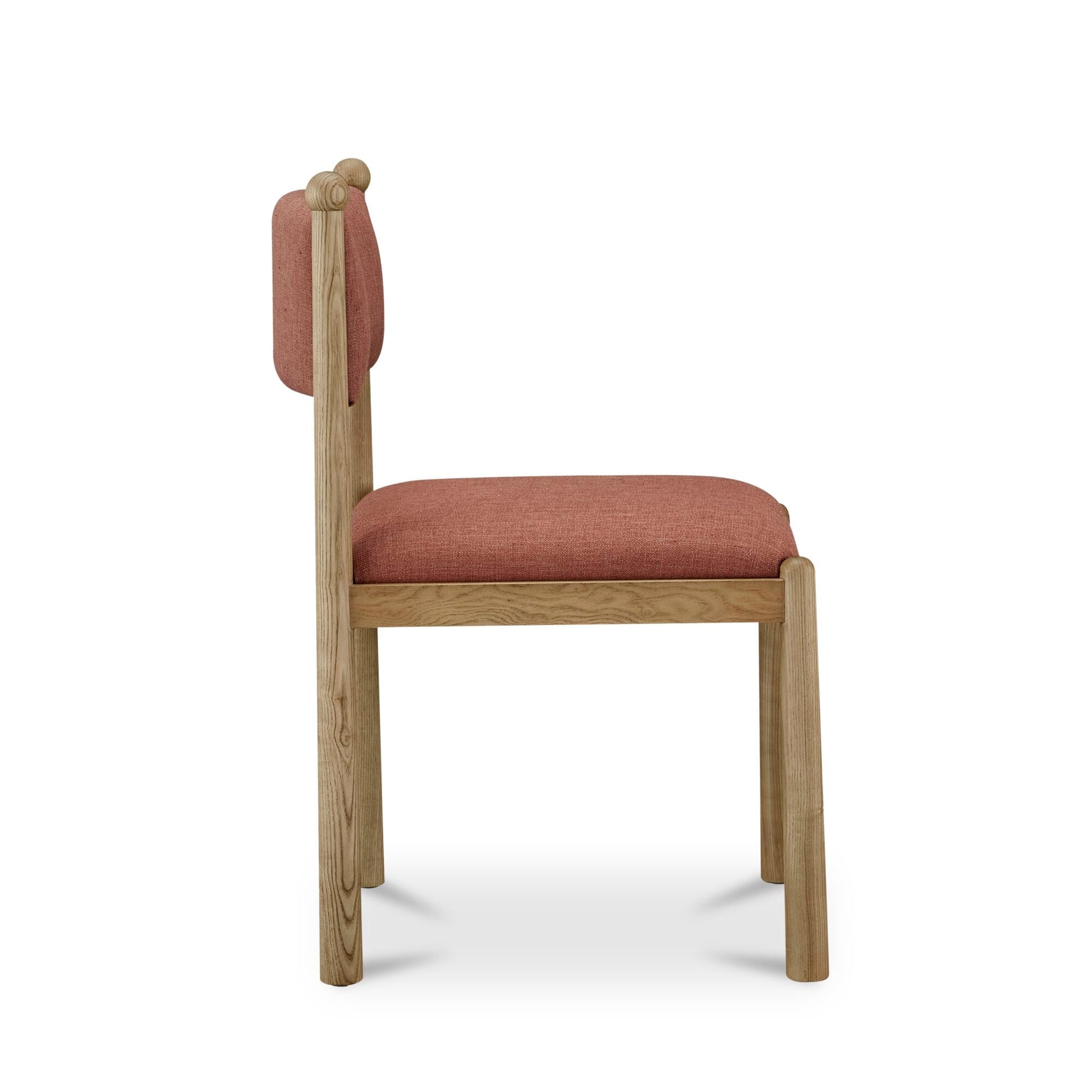 Villetta Deep Pink/Oak Stained Dining Chair (Set of 2) - Ornate Home